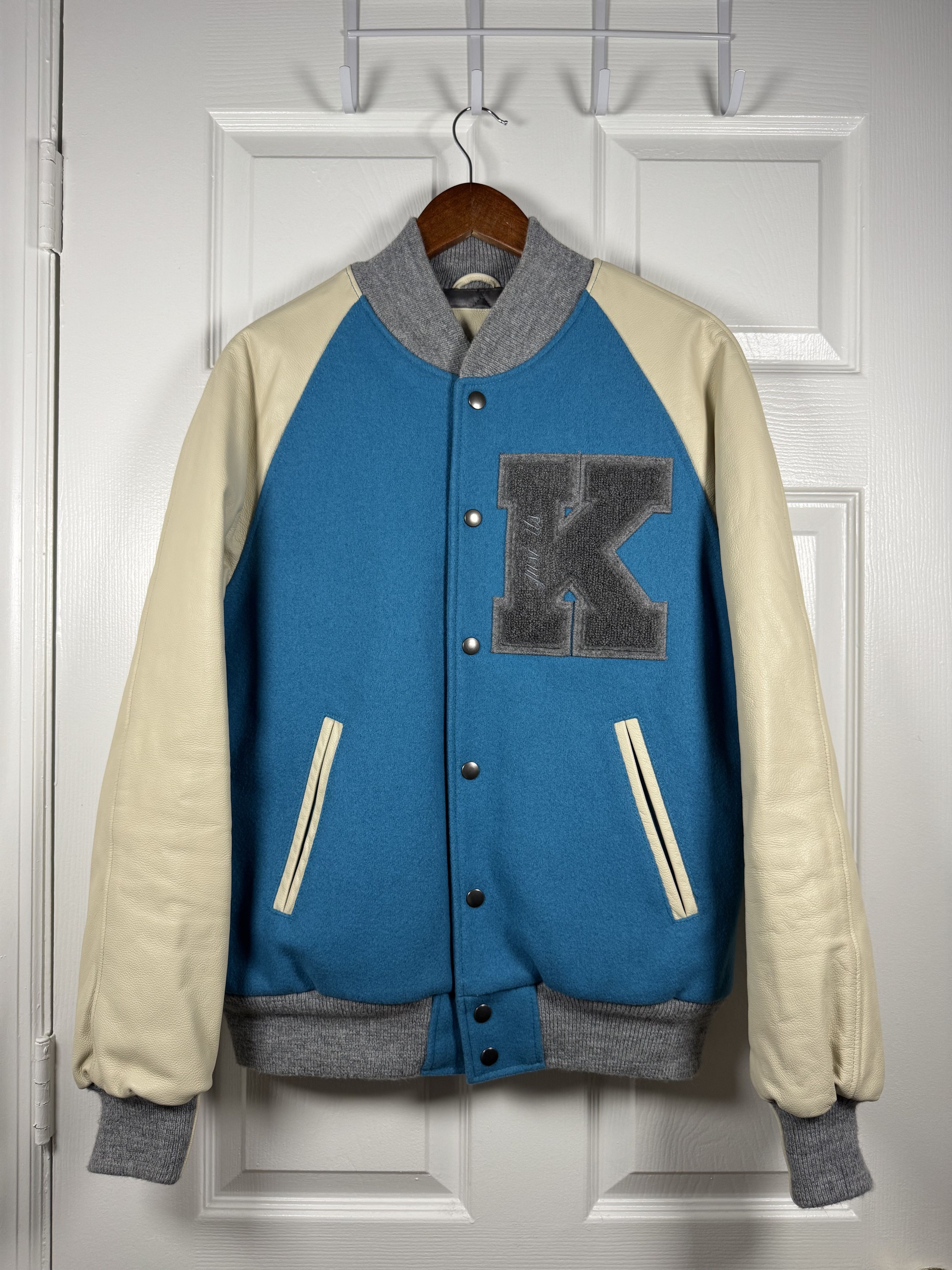 Golden Bear × Kith 2012 Just Us Varsity Jacket Teal Size US L / EU 52-54 / 3 - 2 Thumbnail