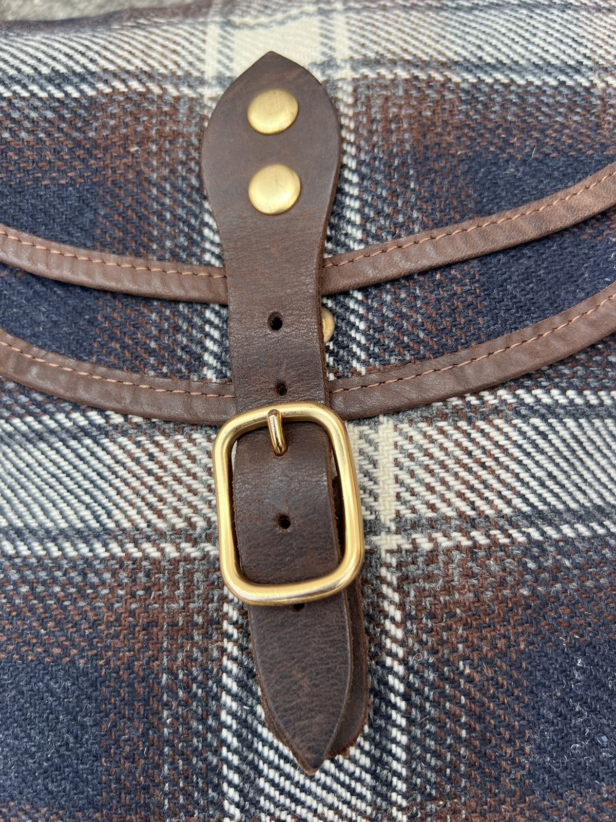 A.P.C. Vintage 2000s A.P.C. Shadow Plaid Sling Bag Size ONE SIZE - 6 Thumbnail