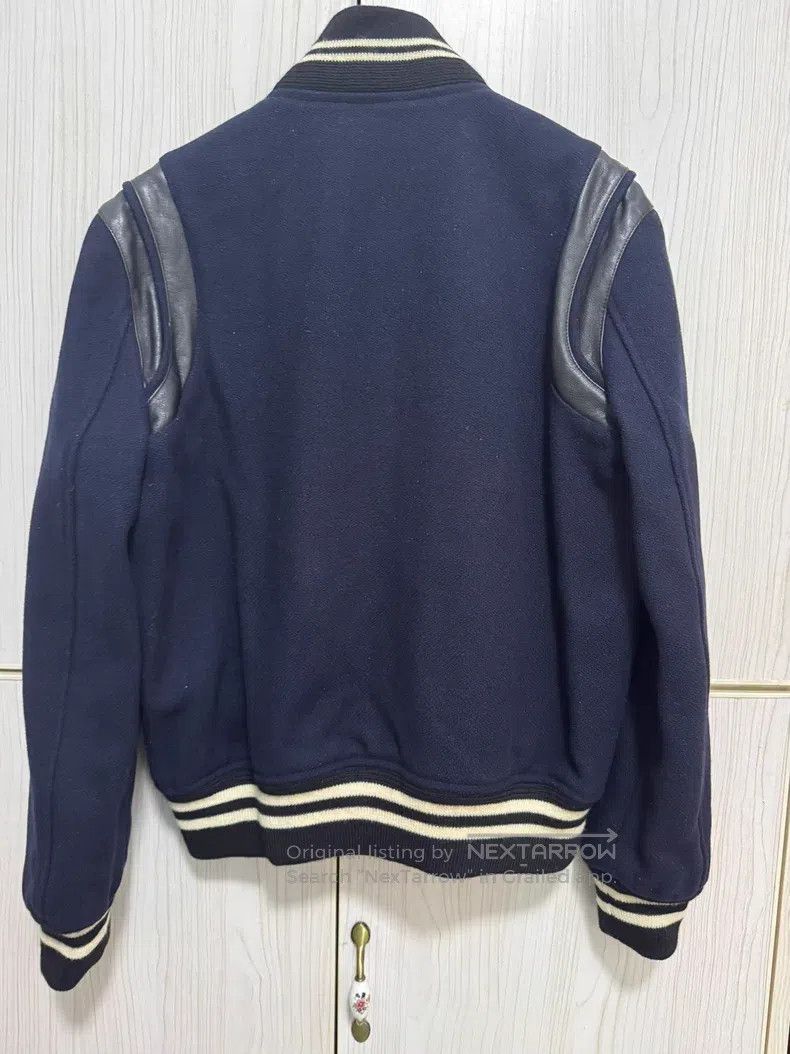 Saint Laurent Paris Saint Laurent Paris Navy Blue Wool Leather Patch Baseball Size US S / EU 44-46 / 1 - 7 Thumbnail