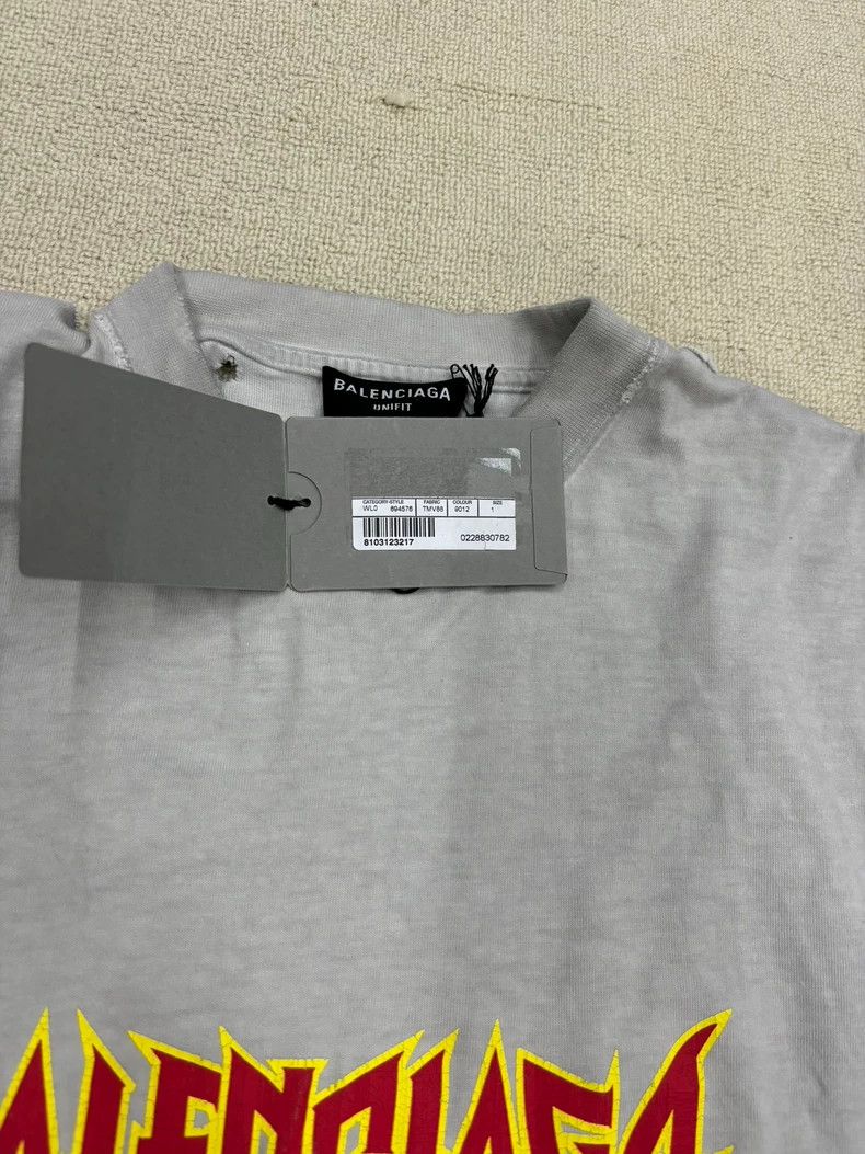 Balenciaga Balenciaga SS22 Metallica Rock Band Lightning Short Sleeves Size US S / EU 44-46 / 1 - 3 Thumbnail
