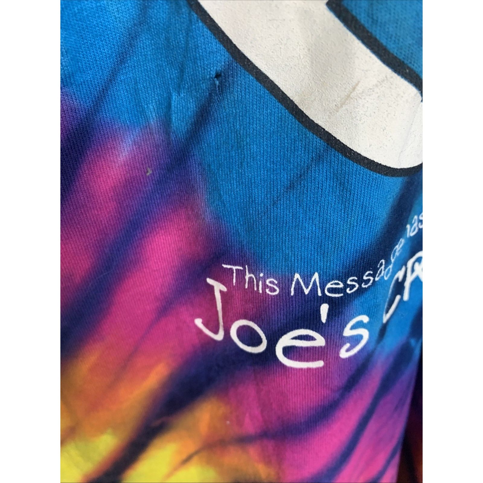 Fruit Of The Loom Vintage Joe's Crab Shack Tie Dye T-Shirt Single Stitch Size US L / EU 52-54 / 3 - 13 Thumbnail