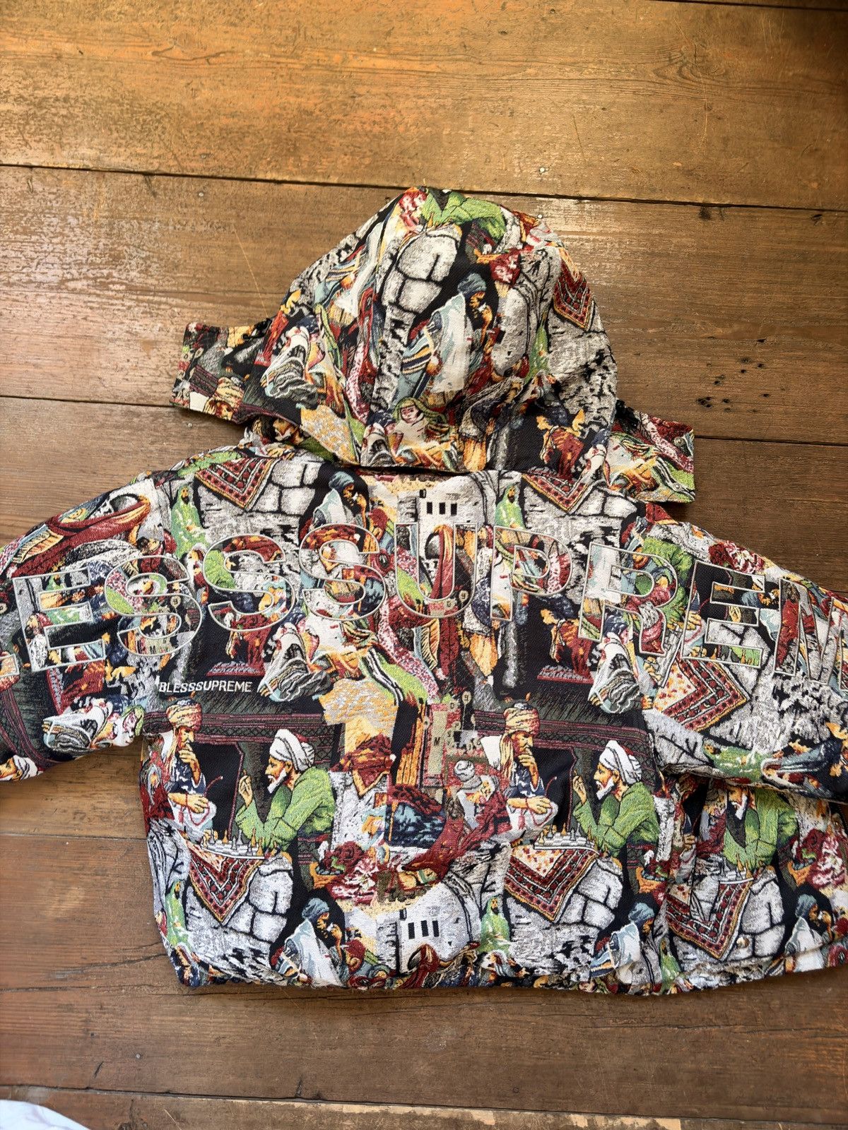 Bless × Supreme Supreme x Bless tapestry down puffer jacket Size US S / EU 44-46 / 1 - 5 Thumbnail
