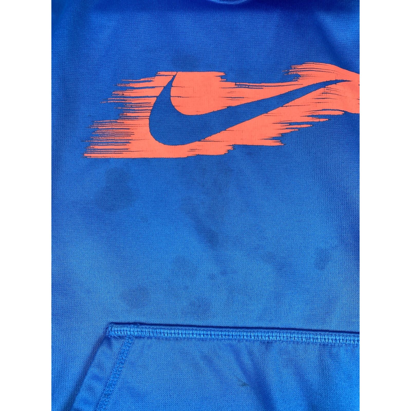 Nike Nike Sweatshirt Hooded Pullover Boys S Blue Swoosh / 42-31 Cotton Regular Teen Sports Fall Spring Size US S / EU 44-46 / 1 - 3 Thumbnail