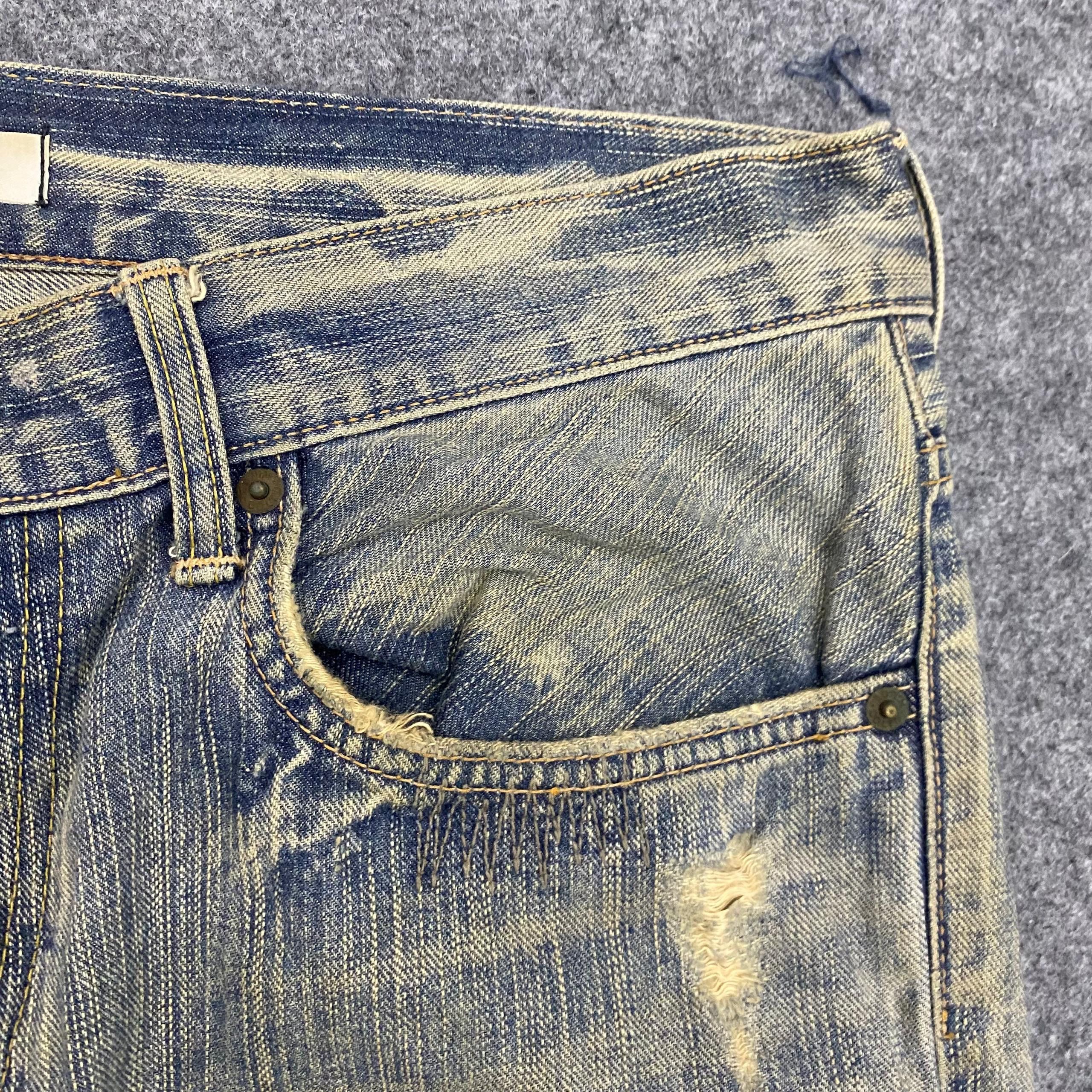 Edwin 💥Flare💥Vintage Edwin Exclusive Vintage Distressed Denim Size US 36 / EU 52 - 9 Thumbnail