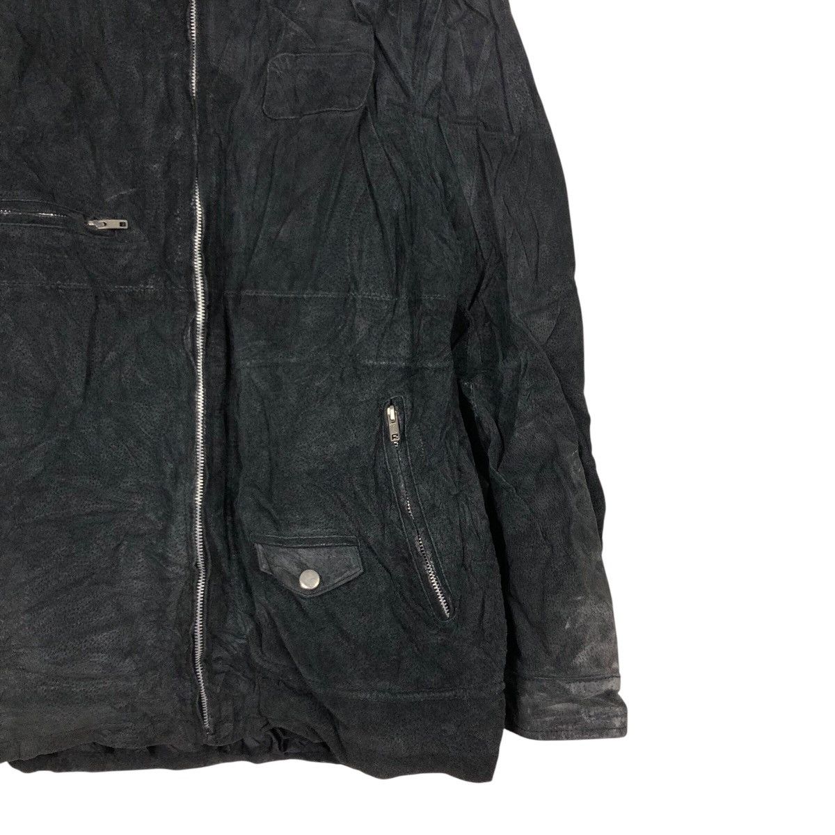 Japanese Brand 📌Vintage Biker Leather Jacket Zipper Unbranded Size US M / EU 48-50 / 2 - 6 Thumbnail