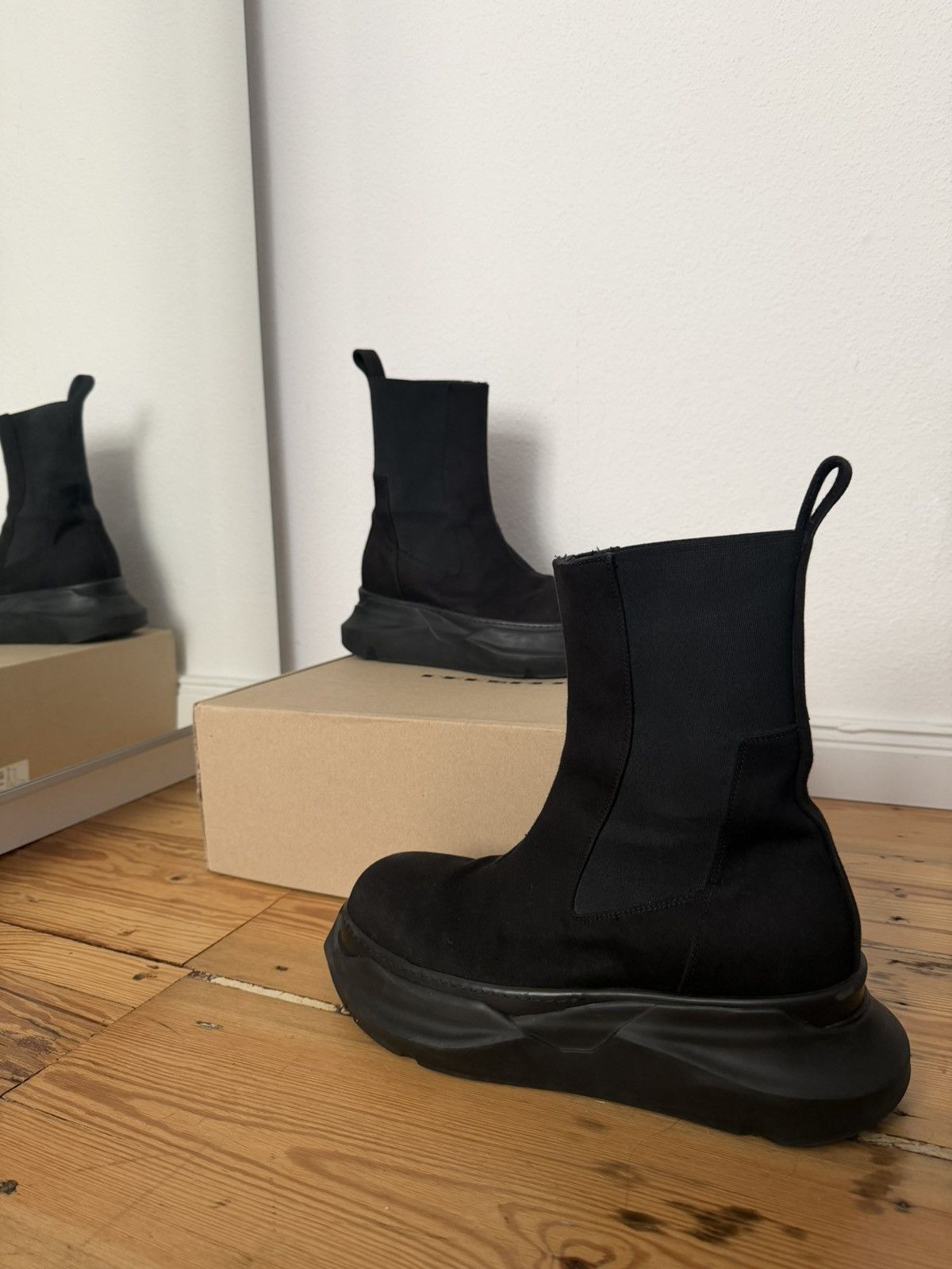 Rick Owens Rick Owens Grilled Wedge Beatle Boots | Rick Owens 