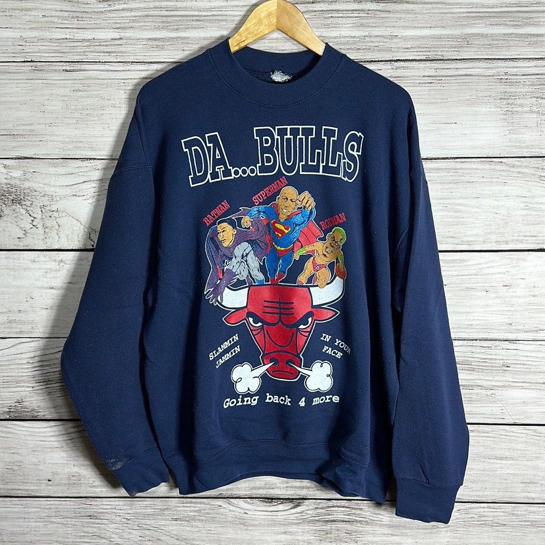 NBA × Vintage Vintage Chicago Bulls NBA Michael Jordan Superman Batman Size US L / EU 52-54 / 3 - 1 Thumbnail