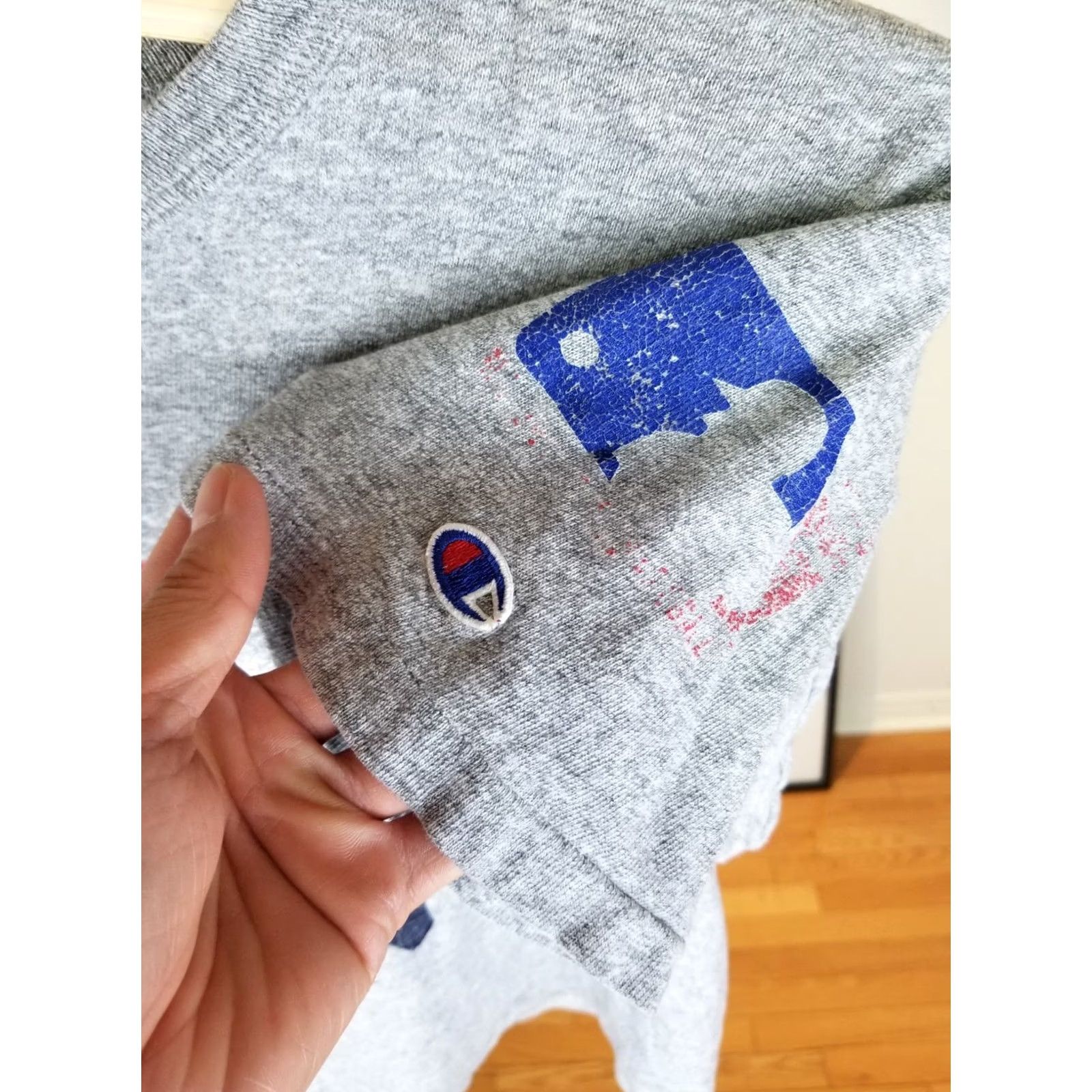 Champion VINTAGE 80's Yankees New York MLB Champion Rayon Gray Crop Top T-Shirt L Mens Size US L / EU 52-54 / 3 - 4 Thumbnail