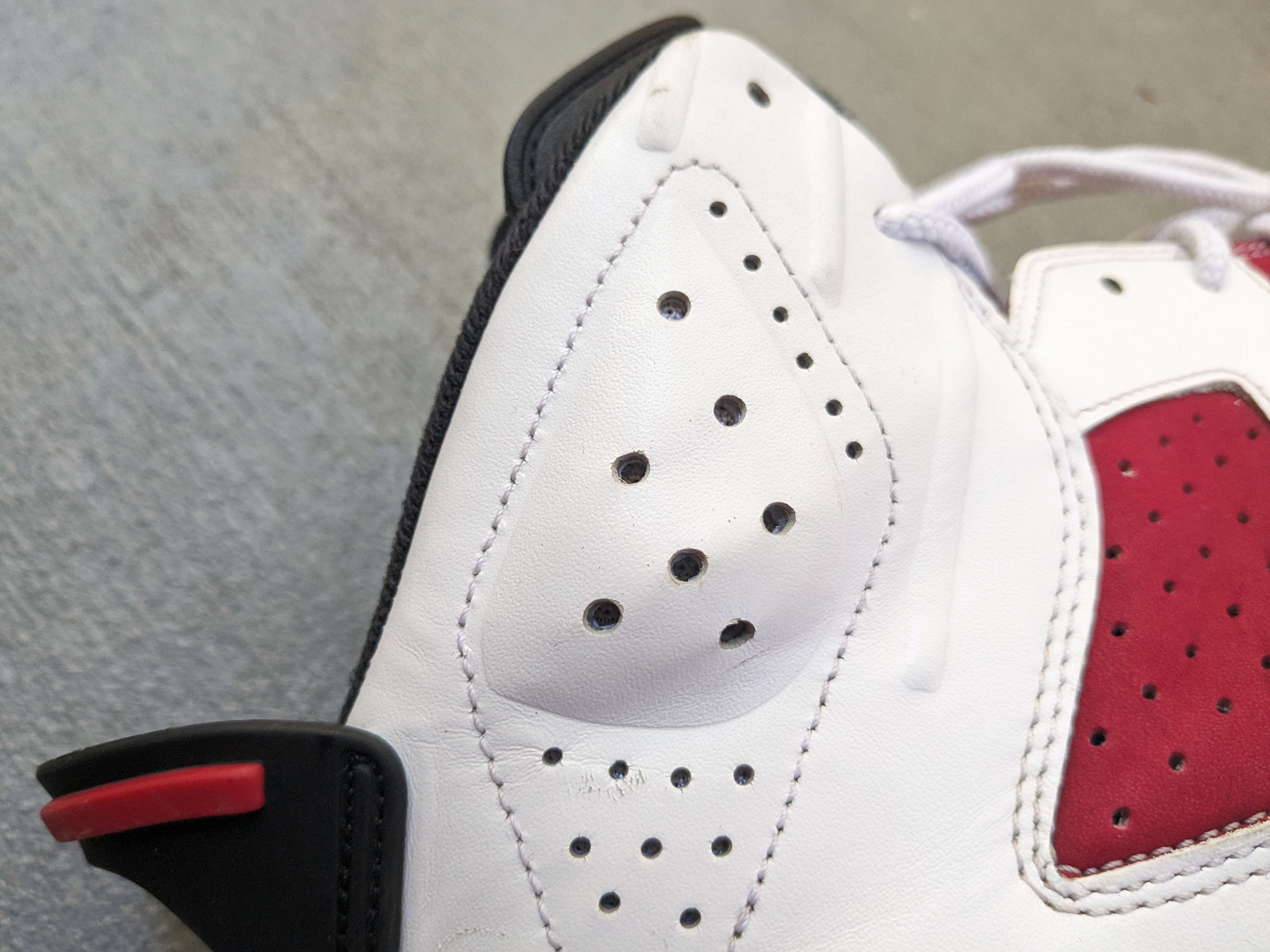Nike Air Jordan 6 Retro Carmine 10.5 Red White 384664-160