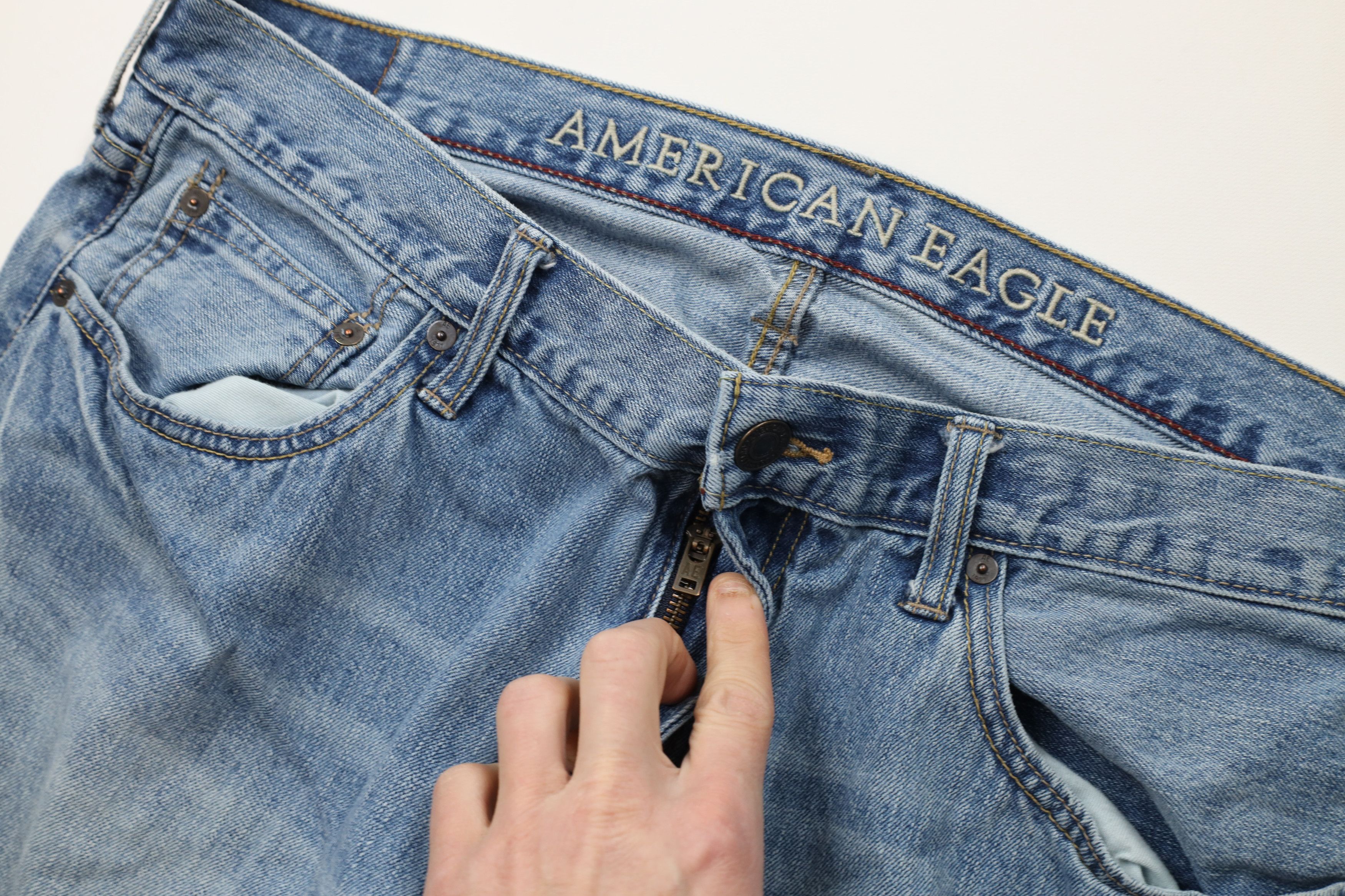 American Eagle Outfitters Vintage Y2K American Eagle Outfitters Wide Leg Denim Jeans Size US 36 / EU 52 - 8 Thumbnail