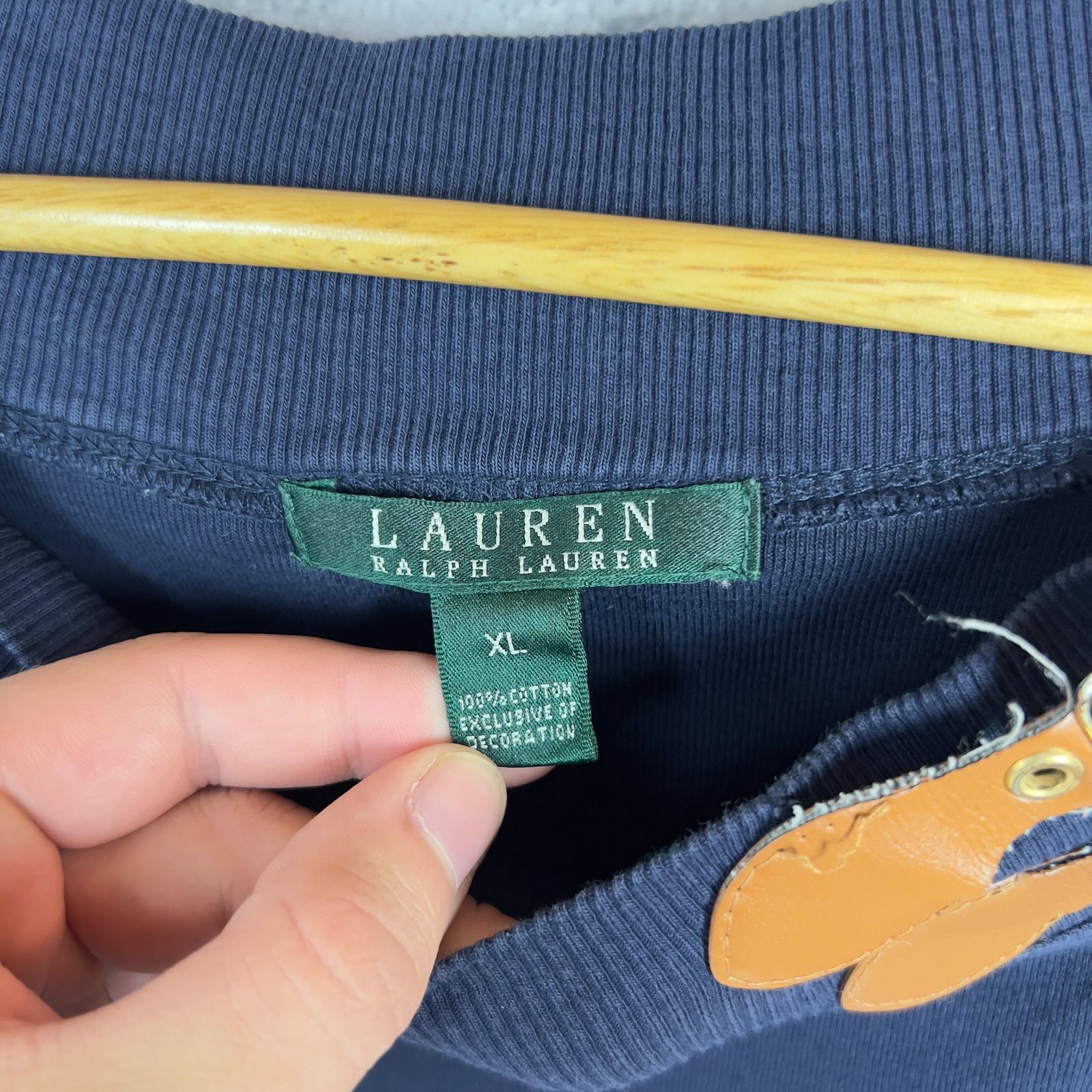 Lauren Ralph Lauren Lauren Ralph Lauren Sweatshirt Women's Size XL Cotton Blue ` Size XL / US 12-14 / IT 48-50 - 5 Thumbnail