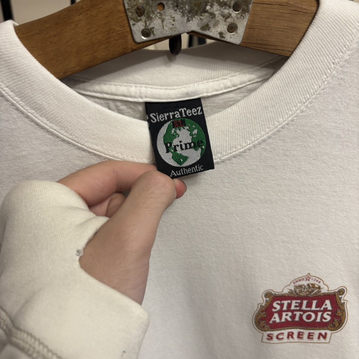 Vintage Vintage 80’s Promo Stella Artois Screen T-Shirt Grunge ERD Size US M / EU 48-50 / 2 - 5 Thumbnail