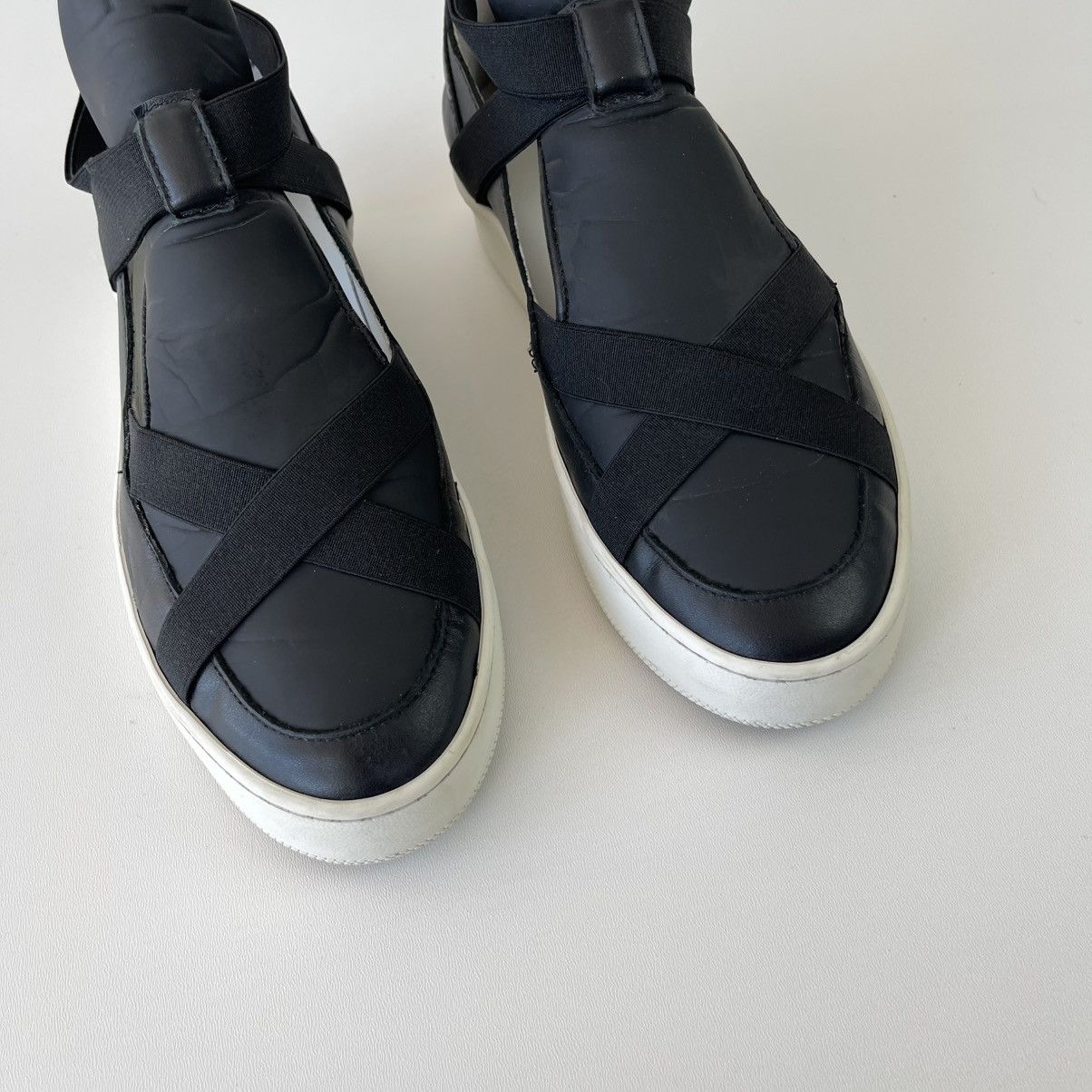 Filling Pieces Filling Pieces Spring ‘17 Livia Strap Leather Sneakers Black Size US 7 / IT 37 - 7 Thumbnail