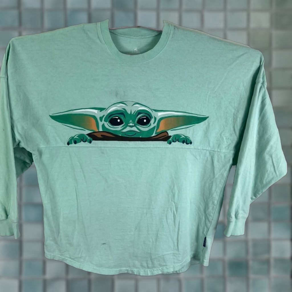 Disney Disney The Mandalorian Grogo Spirt Jersey Shirt Mens S Green Spirit Graphic Print Crew Neck Short Sleeve T-Shirt Men Disney Star Wars 90s Size US S / EU 44-46 / 1 - 1 Thumbnail