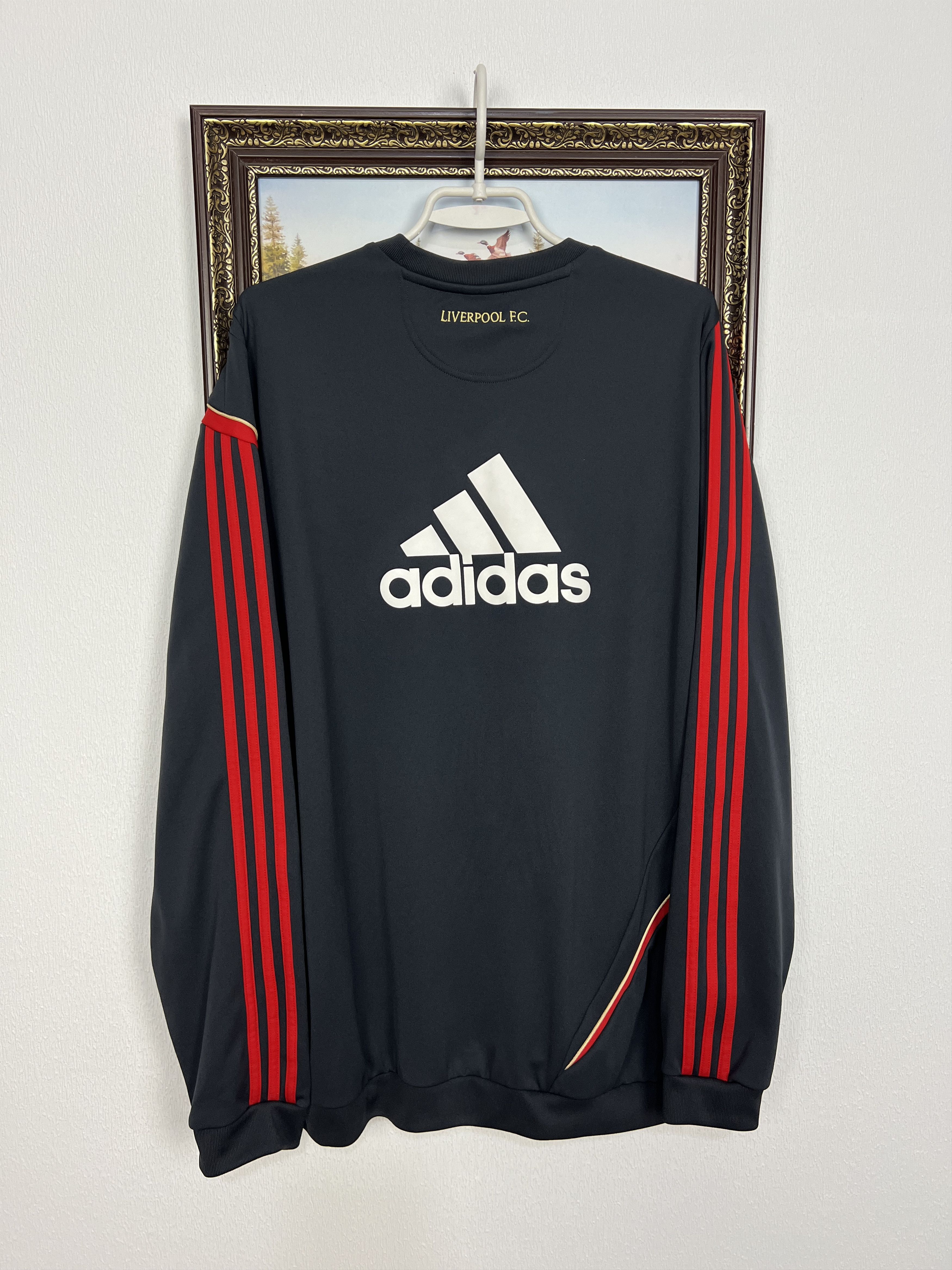 Adidas Liverpool Football Sweatshirt Soccer Track Top Crewneck Size US XL / EU 56 / 4 - 8 Thumbnail