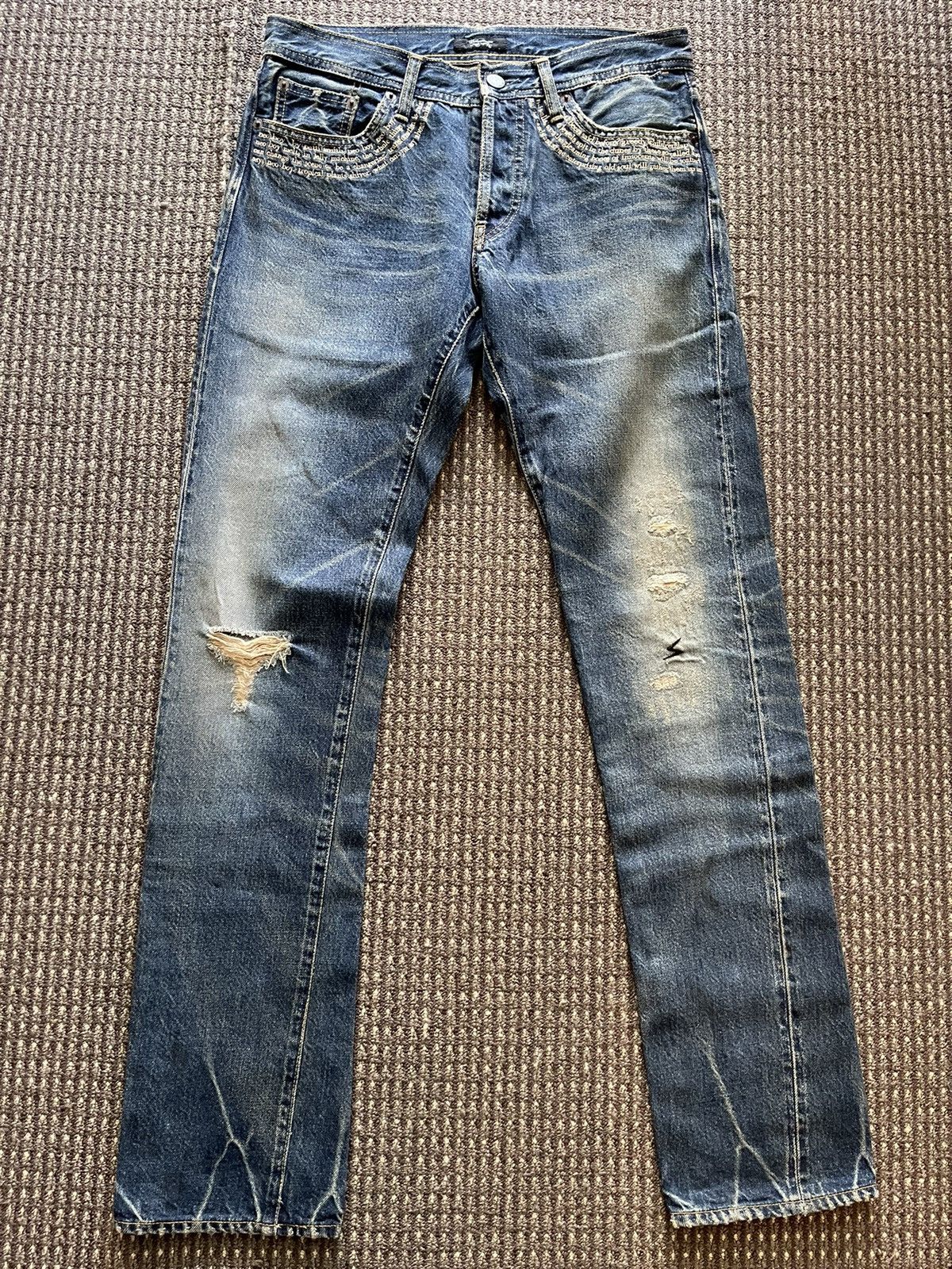 Jun Takahashi × Undercover 09SS Neo Boy Lyric Jeans | Grailed