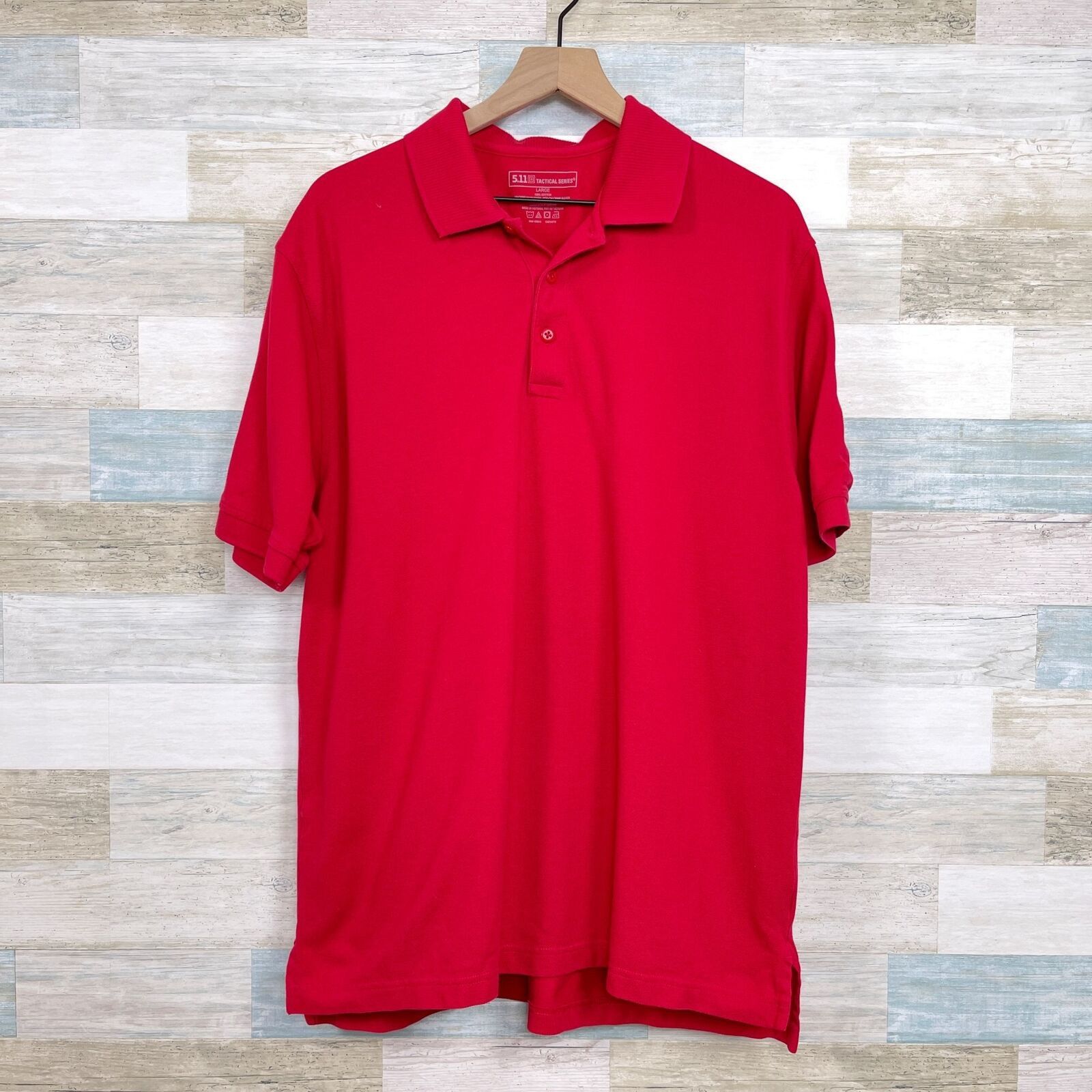 5.11 5.11 Tactical Professional Short Polo Shirt Red Mens L Size US L / EU 52-54 / 3 - 1 Thumbnail