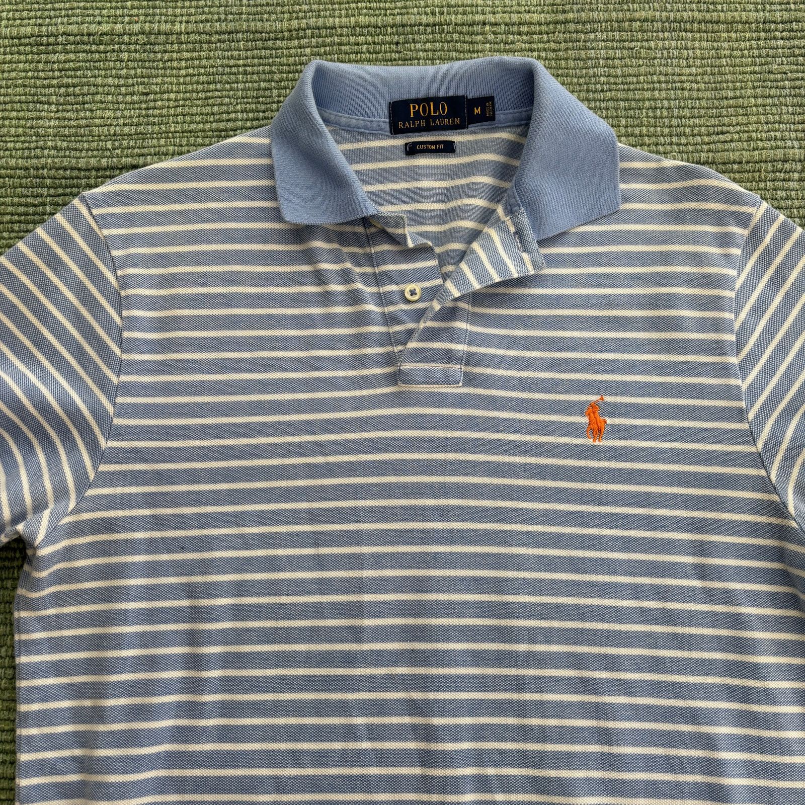 Polo Ralph Lauren Polo Ralph Lauren blue striped men's polo shirt size M Size US M / EU 48-50 / 2 - 3 Thumbnail