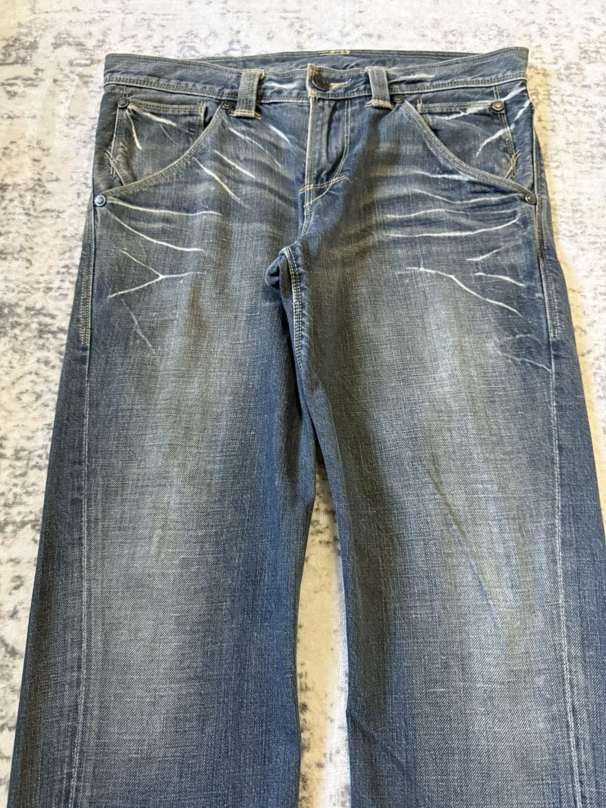 Levi's 90s Levis Engineered Jeans Whiskers Twist Leg Size US 30 / EU 46 - 3 Thumbnail