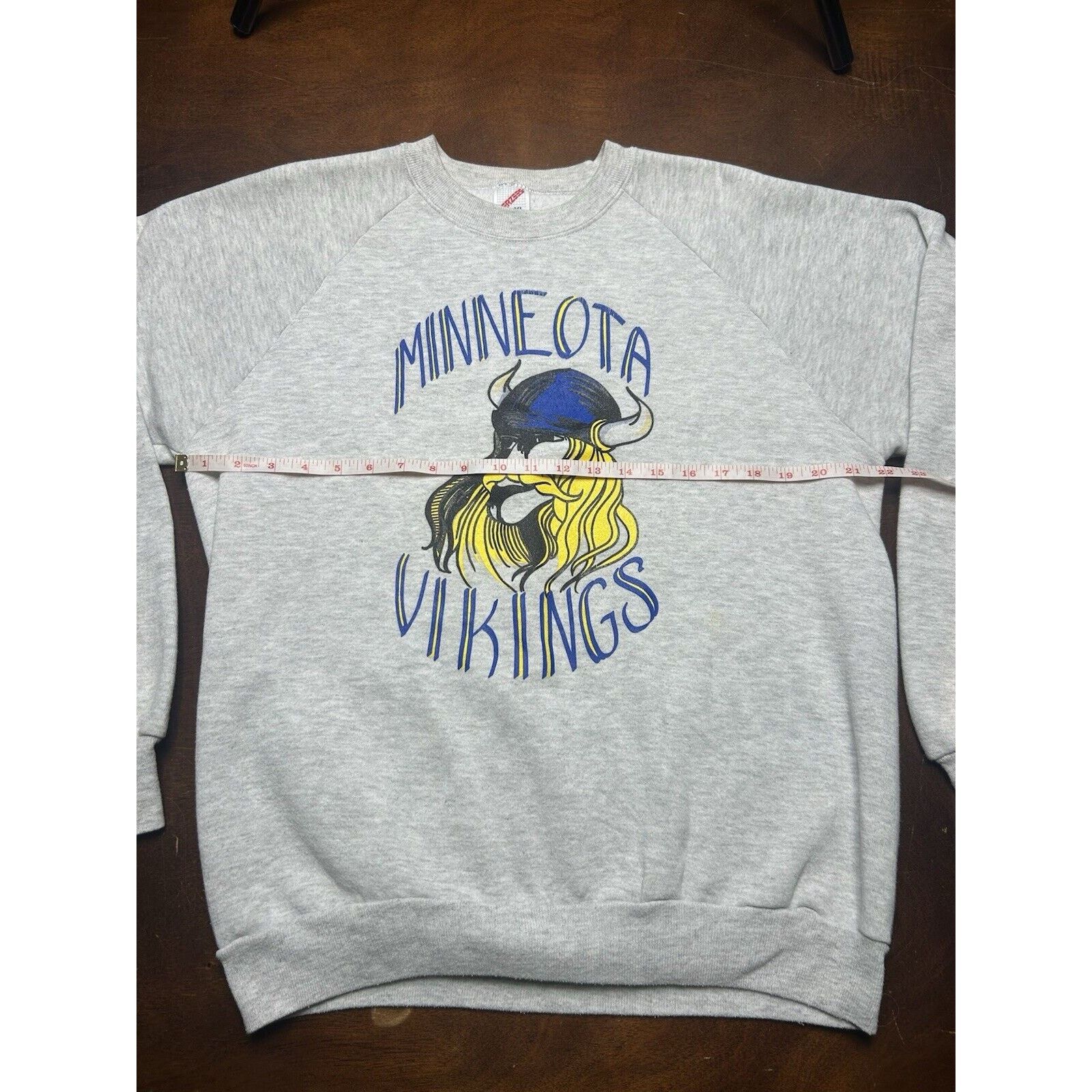 Jerzees VTG 80s/90s NFL Misprint Error Minnesota Vikings Crewneck Size US L / EU 52-54 / 3 - 5 Thumbnail