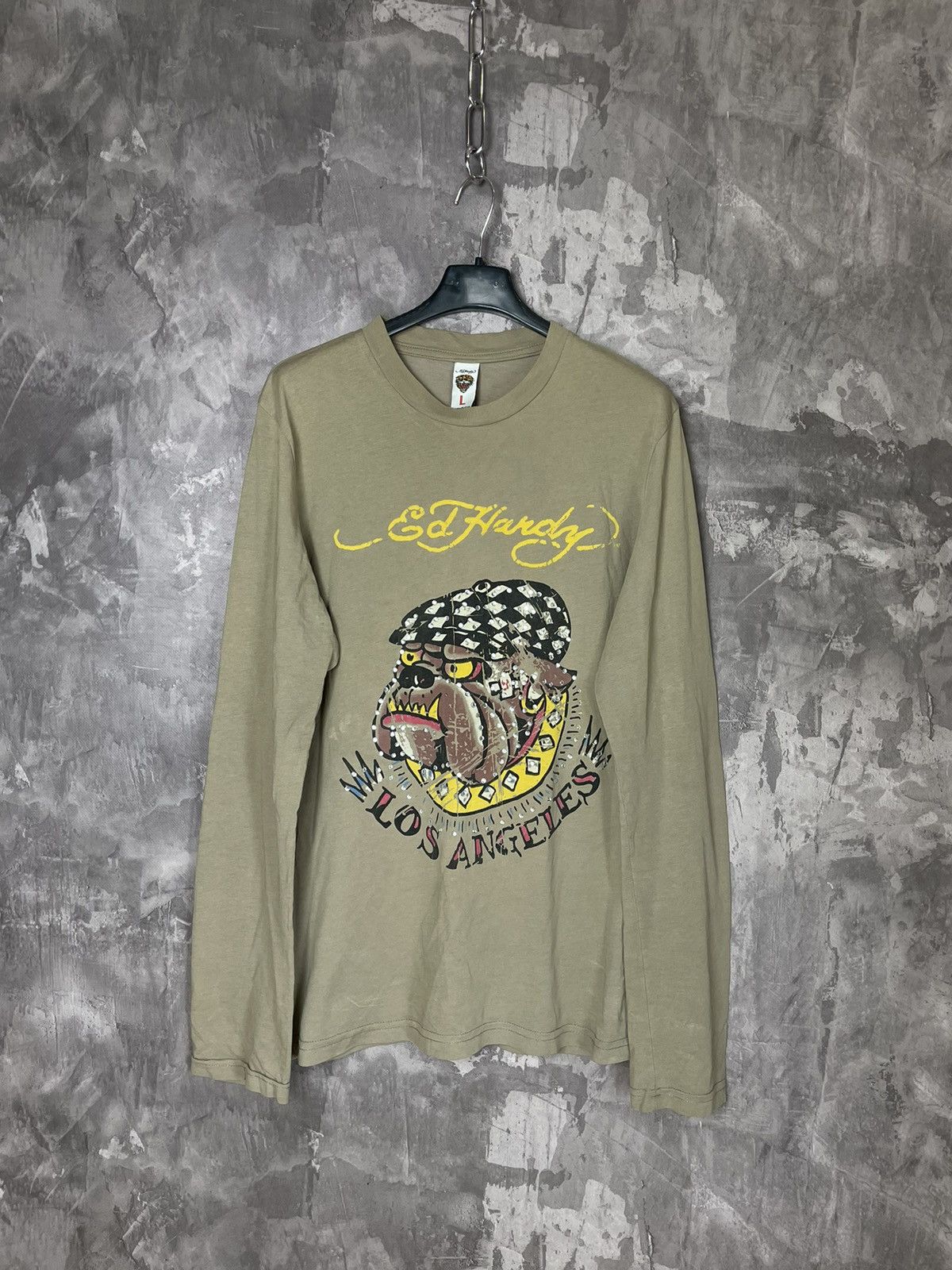 Ed Hardy × Japanese Brand VINTAGE ED HARDY Y2K LONG SLEEVE SHIRT Size L / US 10 / IT 46 - 1 Thumbnail