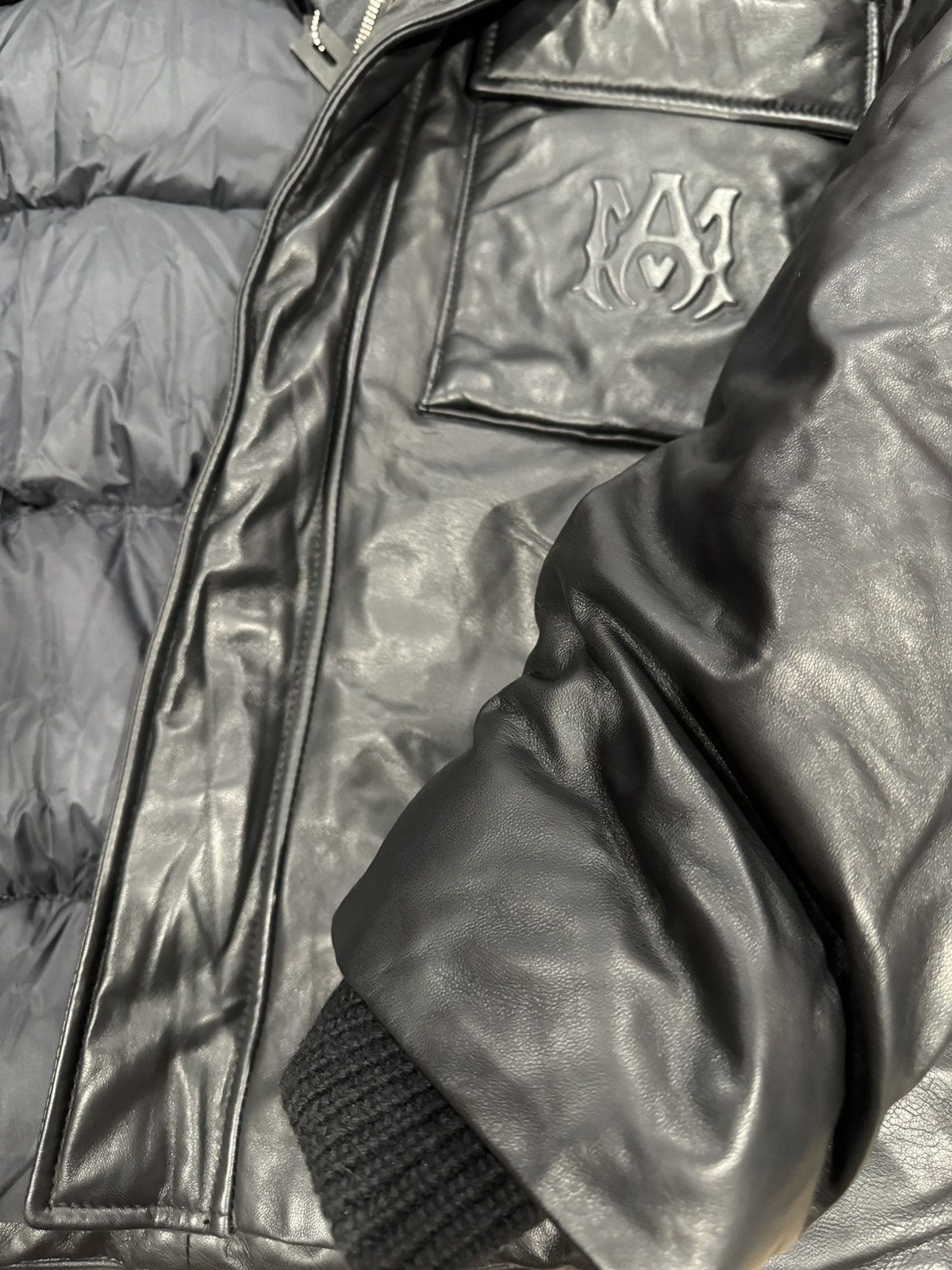 Amiri Amiri hooded down leather jacket Size US XL / EU 56 / 4 - 14 Thumbnail