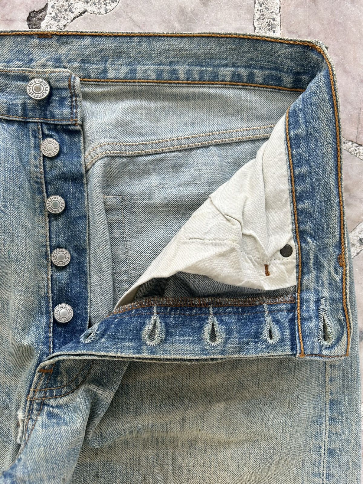 Levi's Levis 501 Vintage 90s Patchwork Denim Size US 32 / EU 48 - 5 Thumbnail