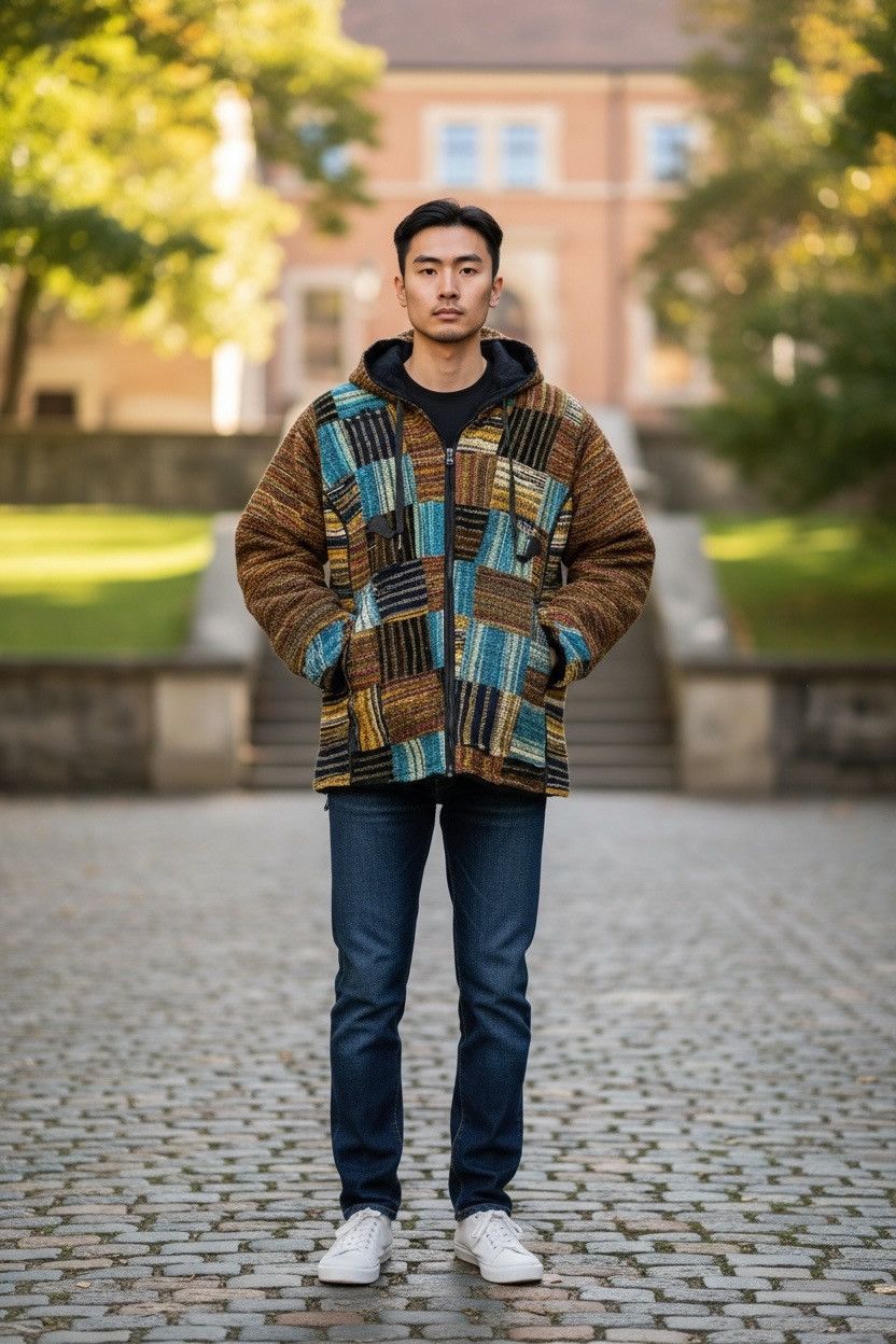 Kapital JAPANESE BRAND BORO STYLE SWEATER Size US L / EU 52-54 / 3 - 6 Thumbnail