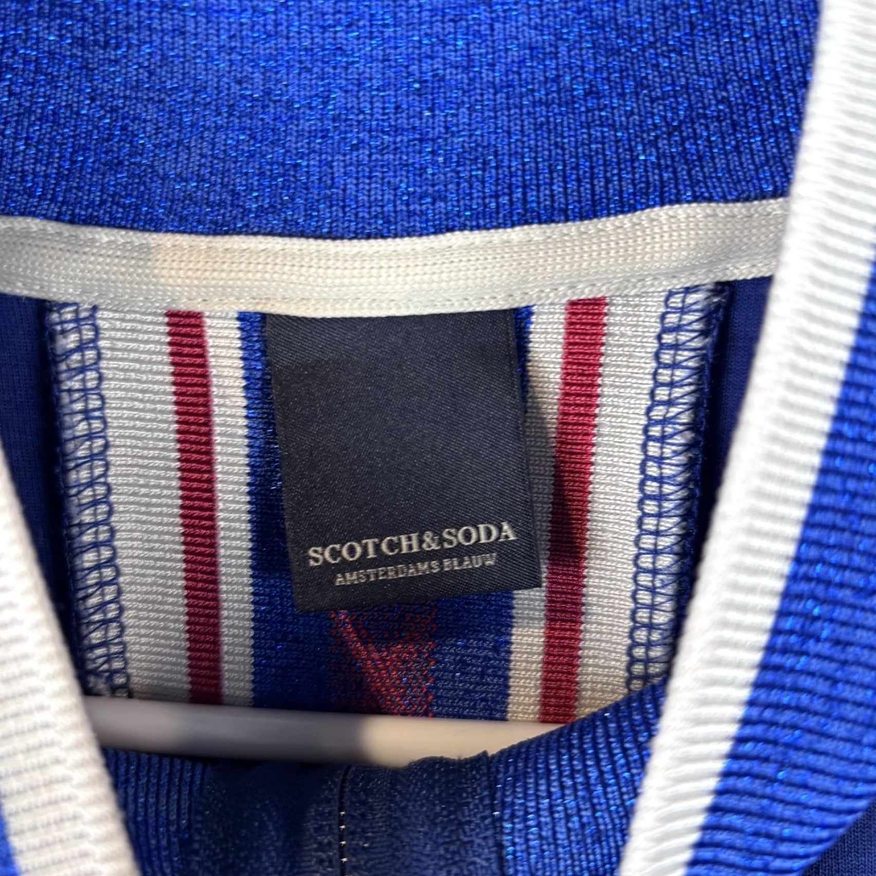 Scotch & Soda Scotch & Soda Men AMS Blue Full Zip Cardigan Jumper Size M Blue Knit Hoodie Shirt? Size US M / EU 48-50 / 2 - 3 Thumbnail