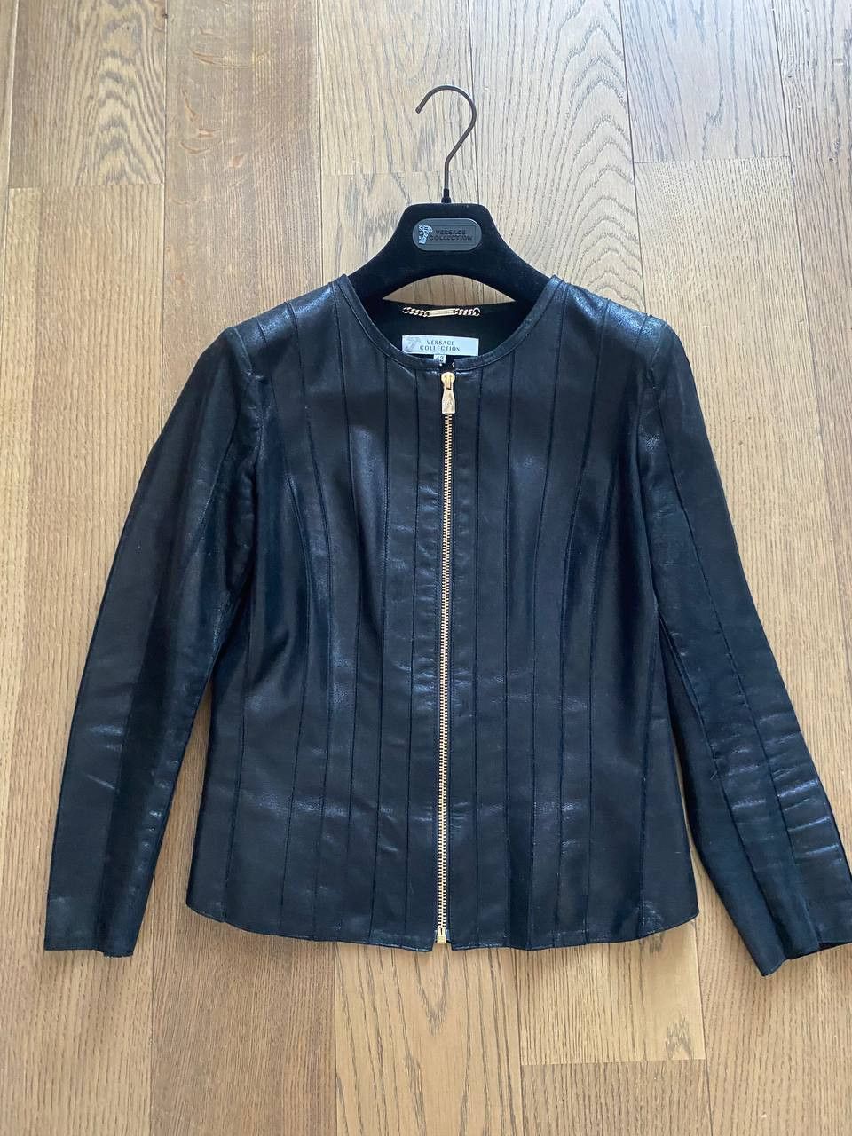 Versace Collection leather jacket