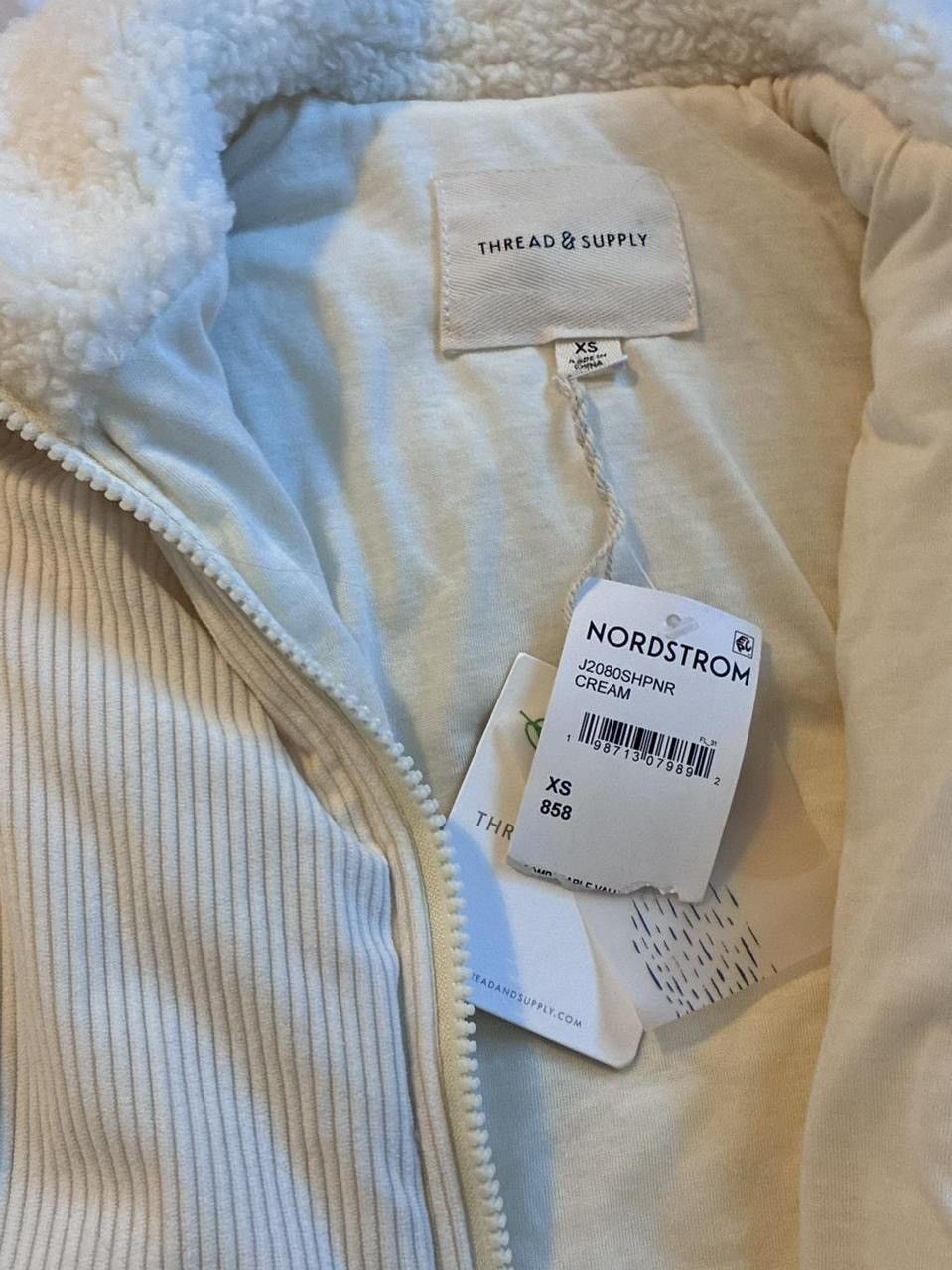 Other Thread & Supply Full-Zip Sherpa and Corduroy Jacket Size XS / US 0-2 / IT 36-38 - 4 Thumbnail