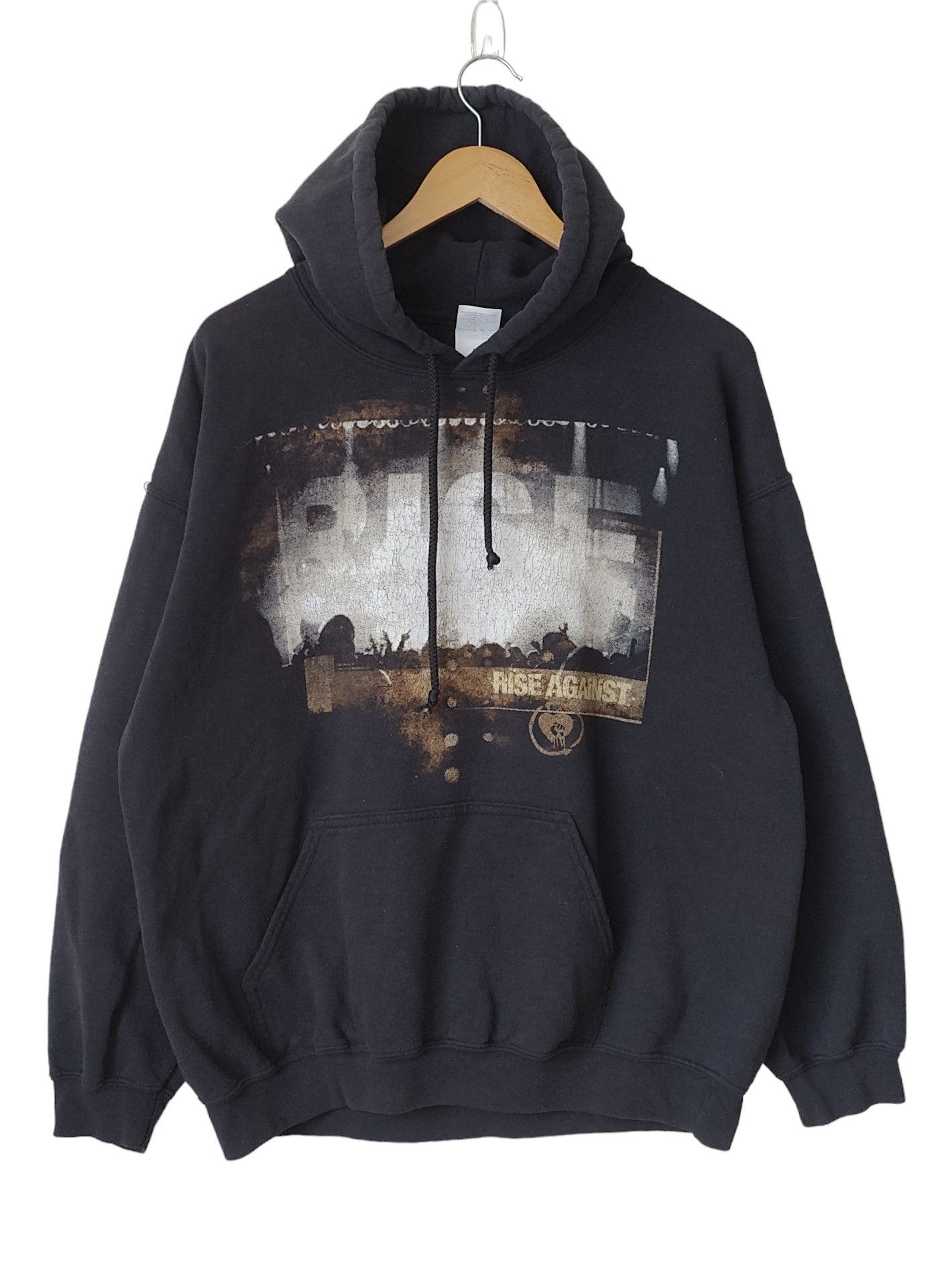 Band Tees × Vintage Rise Against Y2K Official Merch Hardcore Sweatshirt Hoodie Size US L / EU 52-54 / 3 - 1 Thumbnail