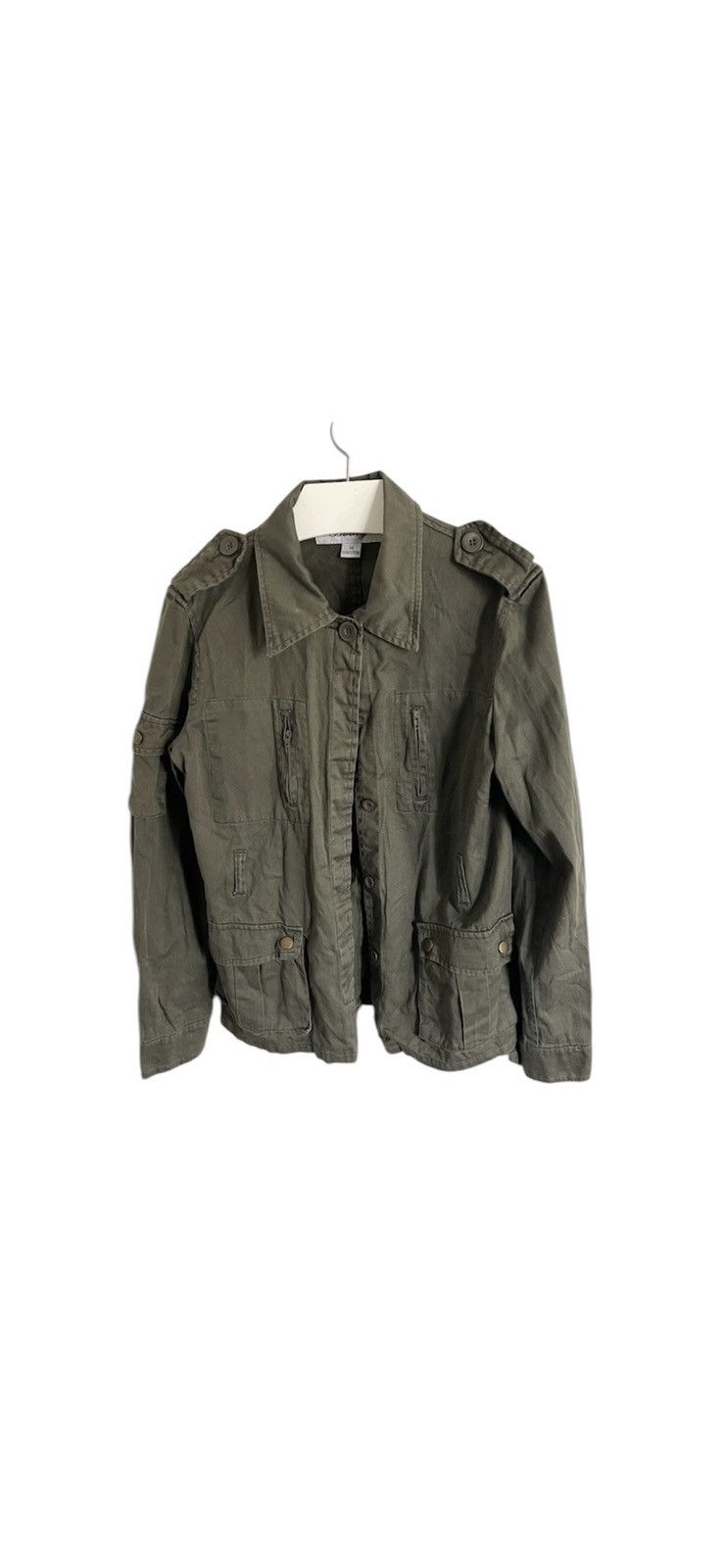 Japanese Brand × Vintage Y2K Olive Jacket Military khaki like diesel jpg junya d&g Size XS / US 0-2 / IT 36-38 - 1 Thumbnail