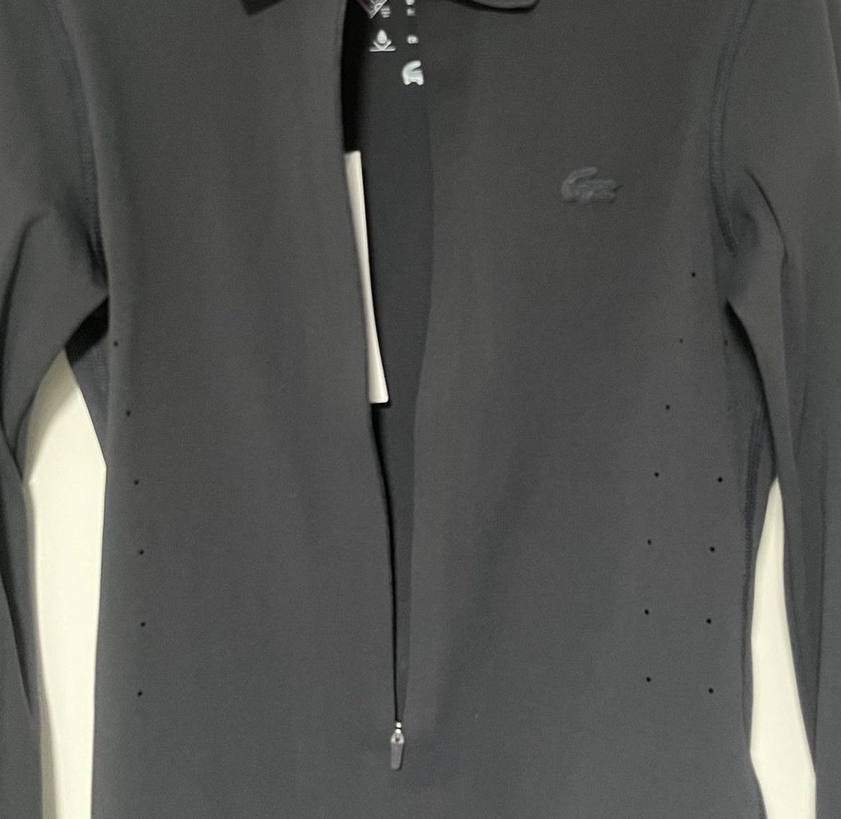 Lacoste Lacoste Women's Slim Fit UV Protect Zip-Up Bodysuit Size XS / US 0-2 / IT 36-38 - 4 Thumbnail