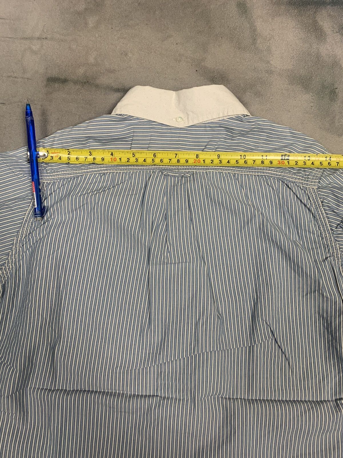 Nanamica Nanamica Japanese Brand Striped Button Up Shirt Size US S / EU 44-46 / 1 - 14 Thumbnail
