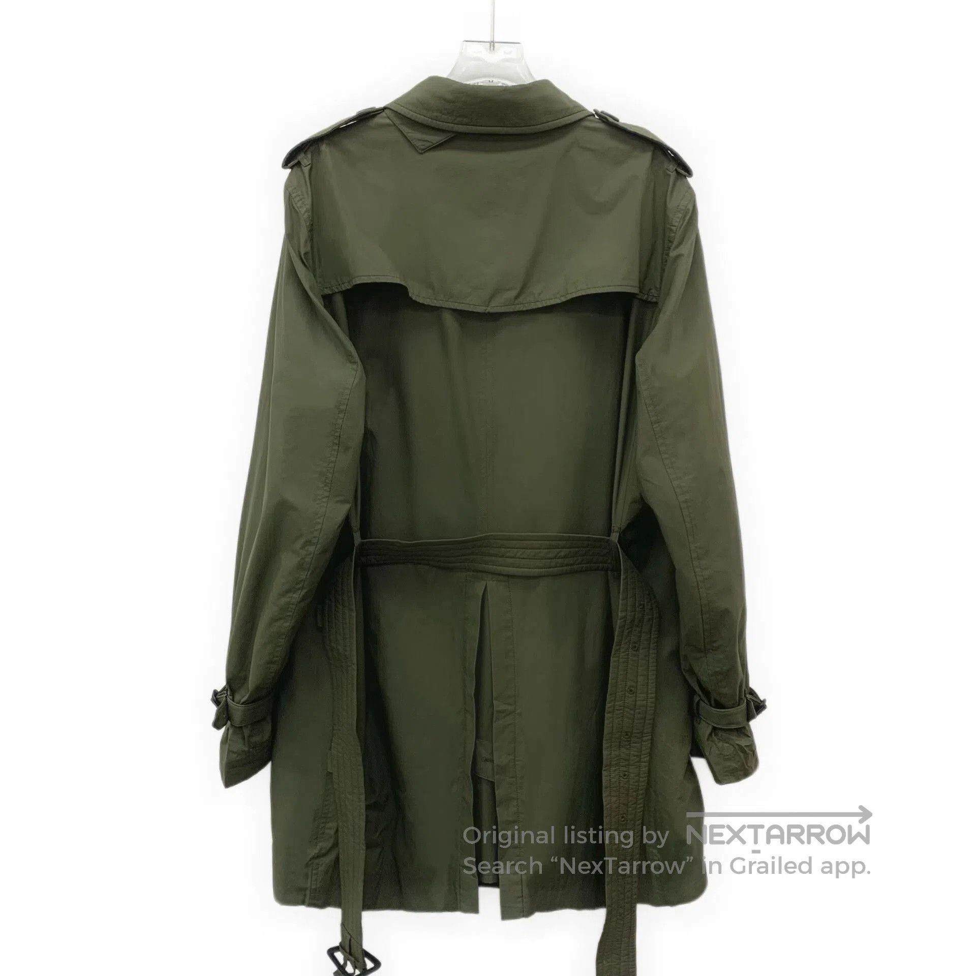 Burberry Burberry Military Green Belted Trench Coat. Size US L / EU 52-54 / 3 - 2 Thumbnail