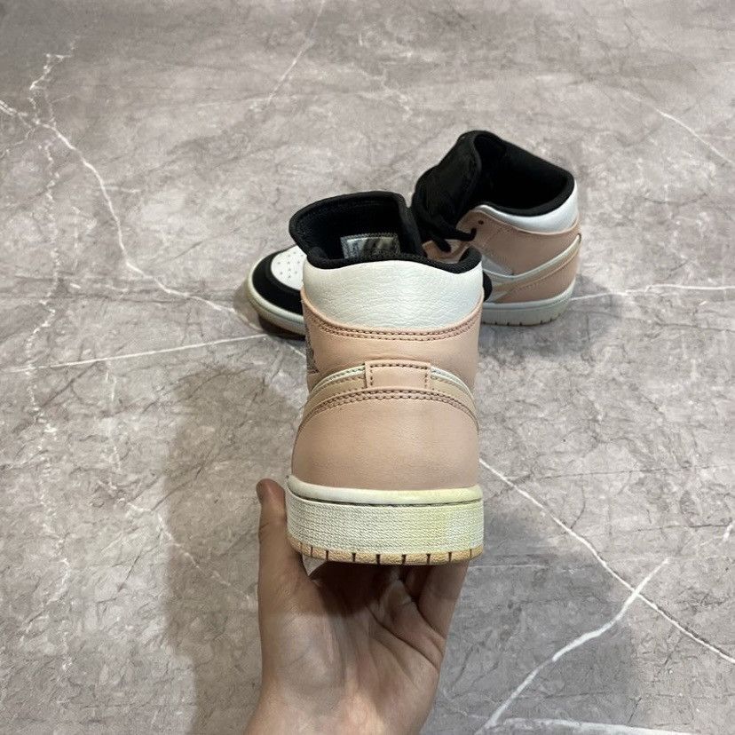 Jordan Brand × Nike NIKE AIR JORDAN 1 MID CRIMSON TINT SNEAKERS PINK Size US 7.5 / EU 40-41 - 3 Thumbnail
