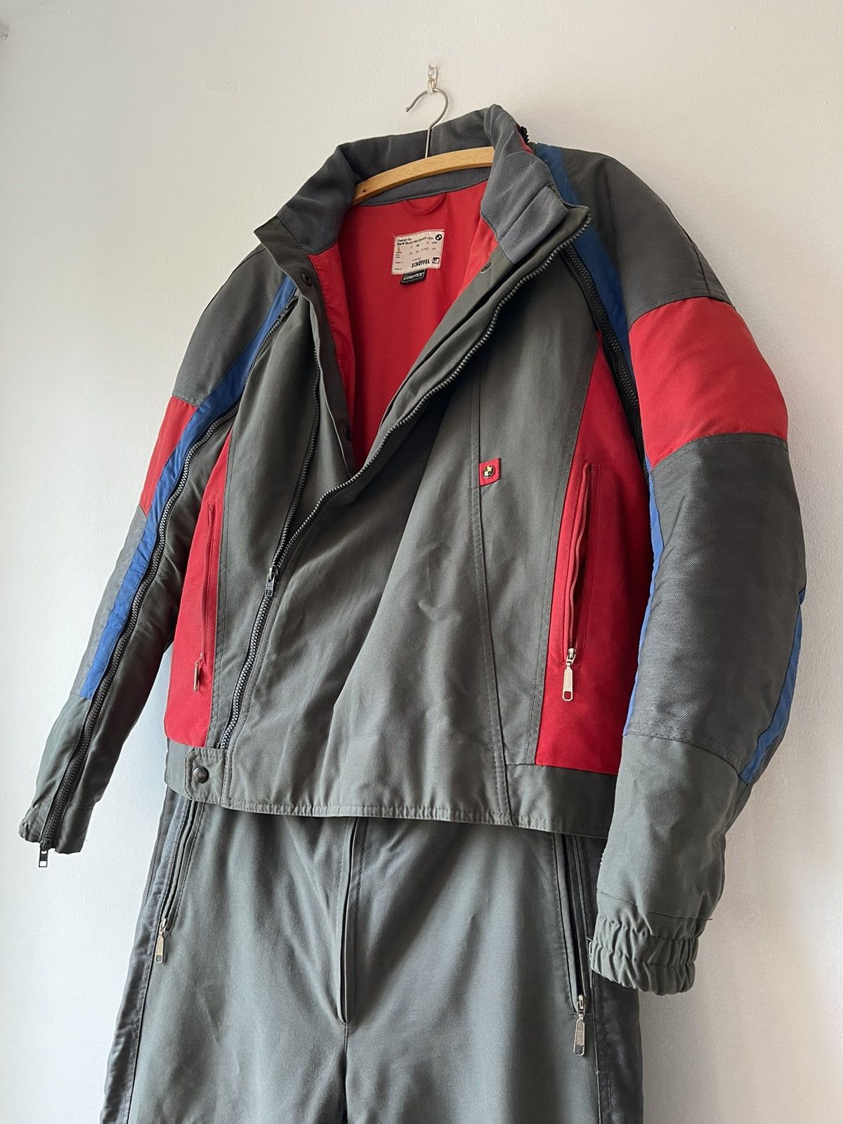 image of Very! Bmw West Germany Gore Tex Racing Suit Vintage in Blue/Red, Men's (Size Medium)
