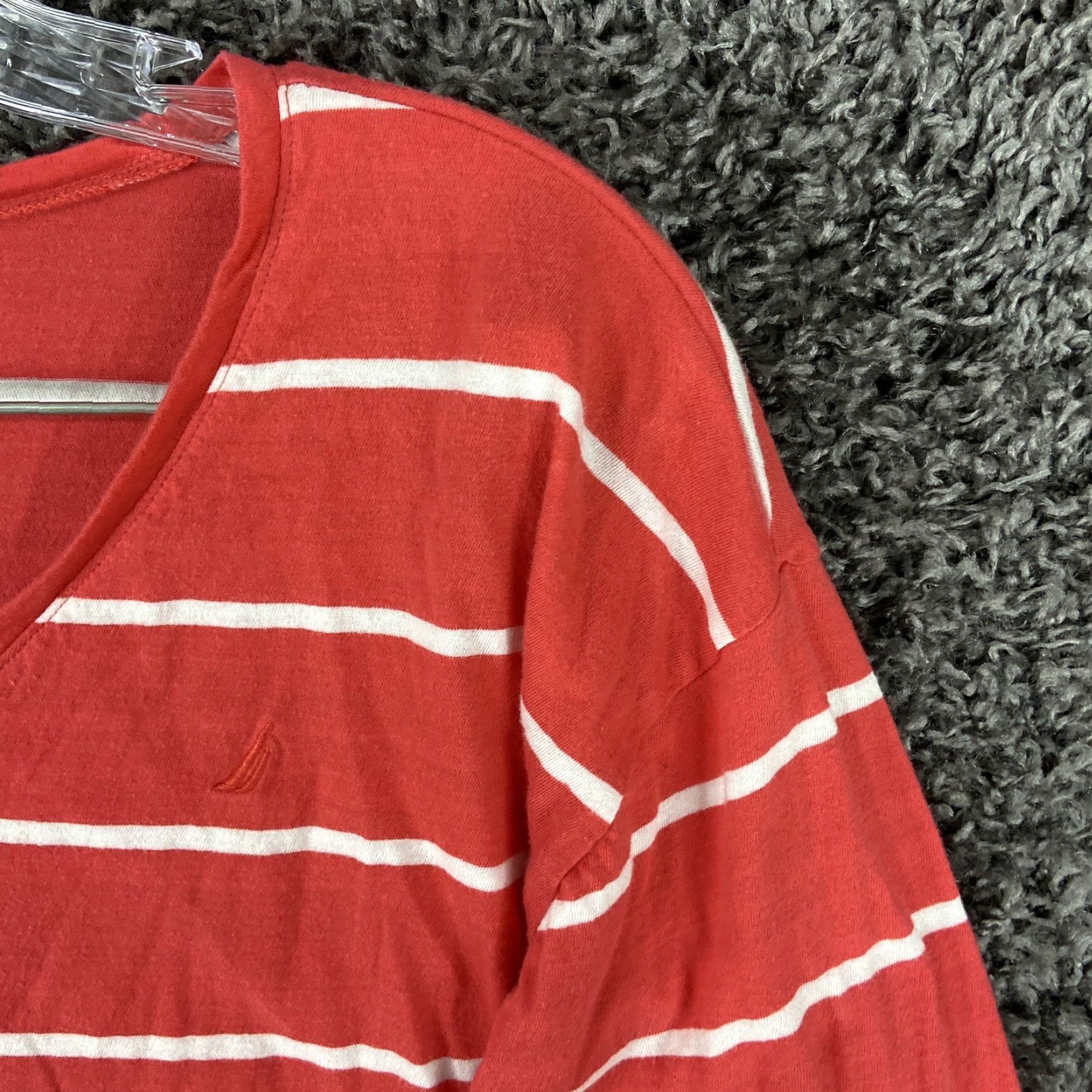 Nautica Nautica Blouse Women M 3/4 Sleeve Pink White Striped Mens? No gender. We'll do: Nautica Blouse Women M 3/4 Sleeve Pink White Striped Size M / US 6-8 / IT 42-44 - 5 Thumbnail