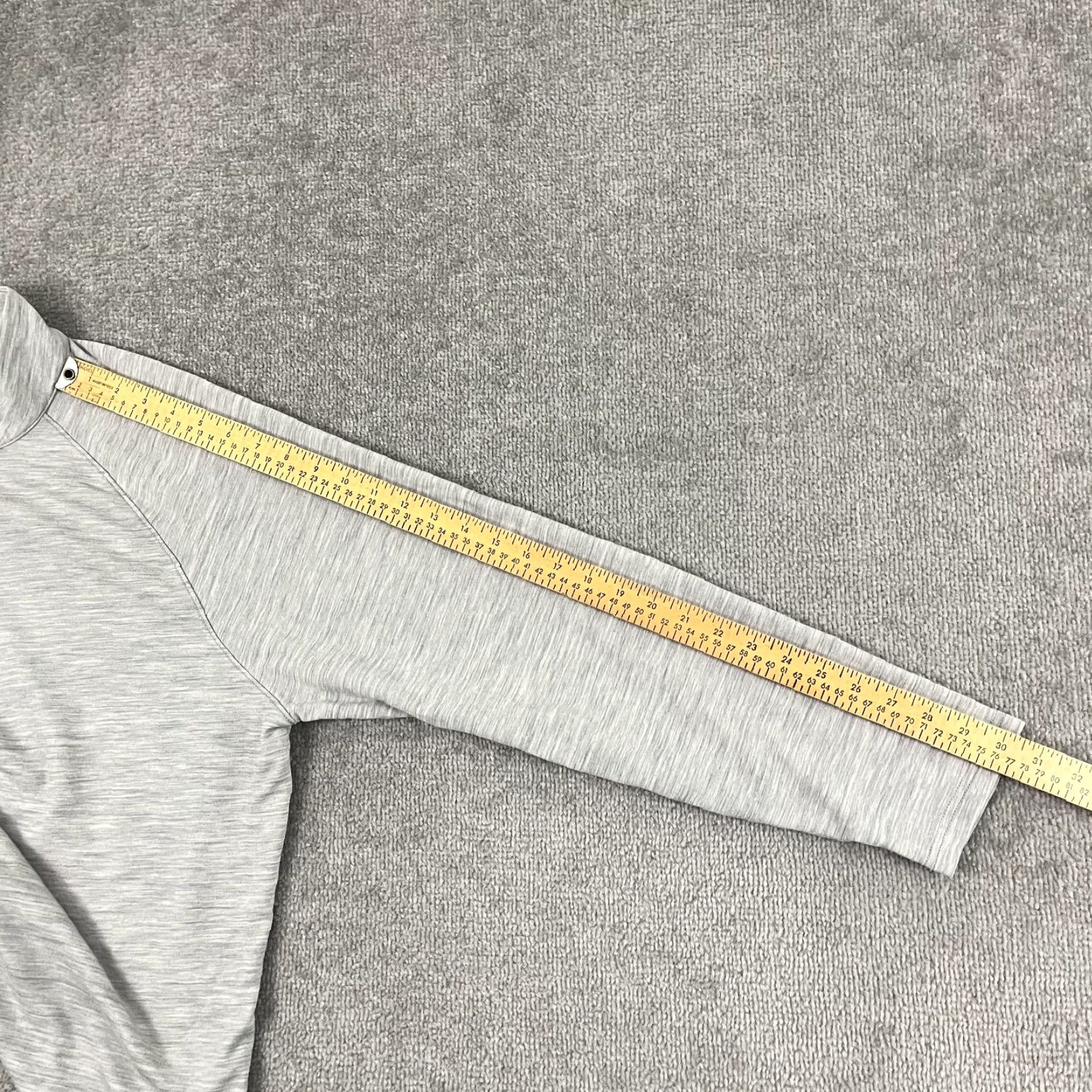 Peter Millar Peter Millar Excursionist Performance Jacket XL Gray Wool Blend 1/4 Zip Breathable Lightweight Golf Outdoor Mens Size US XL / EU 56 / 4 - 6 Thumbnail