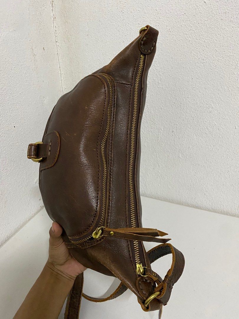 Leather H 1203 Mano Fece Japan Leather Sling Bag Size ONE SIZE - 4 Thumbnail