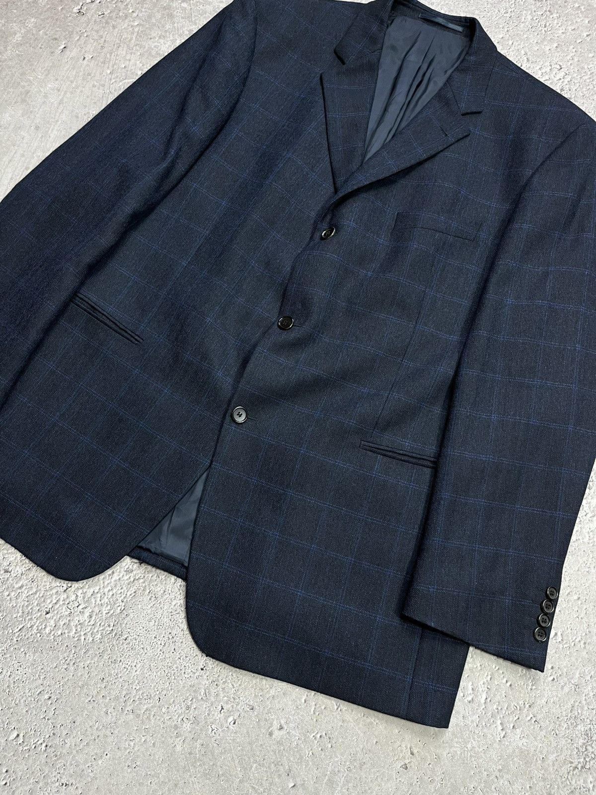 Hugo Boss Hugo Boss Einstein Wool Cashmere Navy Blazer Jacket Size 58 Size US XXL / EU 58 / 5 - 4 Thumbnail