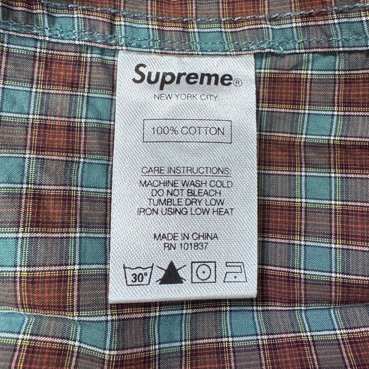 Supreme SUPREME SS2019 PLAID S S SHIRT Size US M / EU 48-50 / 2 - 5 Thumbnail