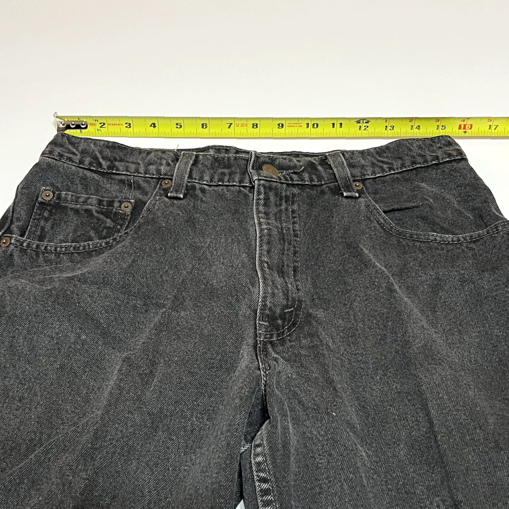 Levi's VTG Levi's 560 Jeans 5-Pocket Denim Black 31x29 Loose Tapered Leg USA Made Mens Jeans 90s Retro Cowboy Theme Size US 31 - 3 Thumbnail