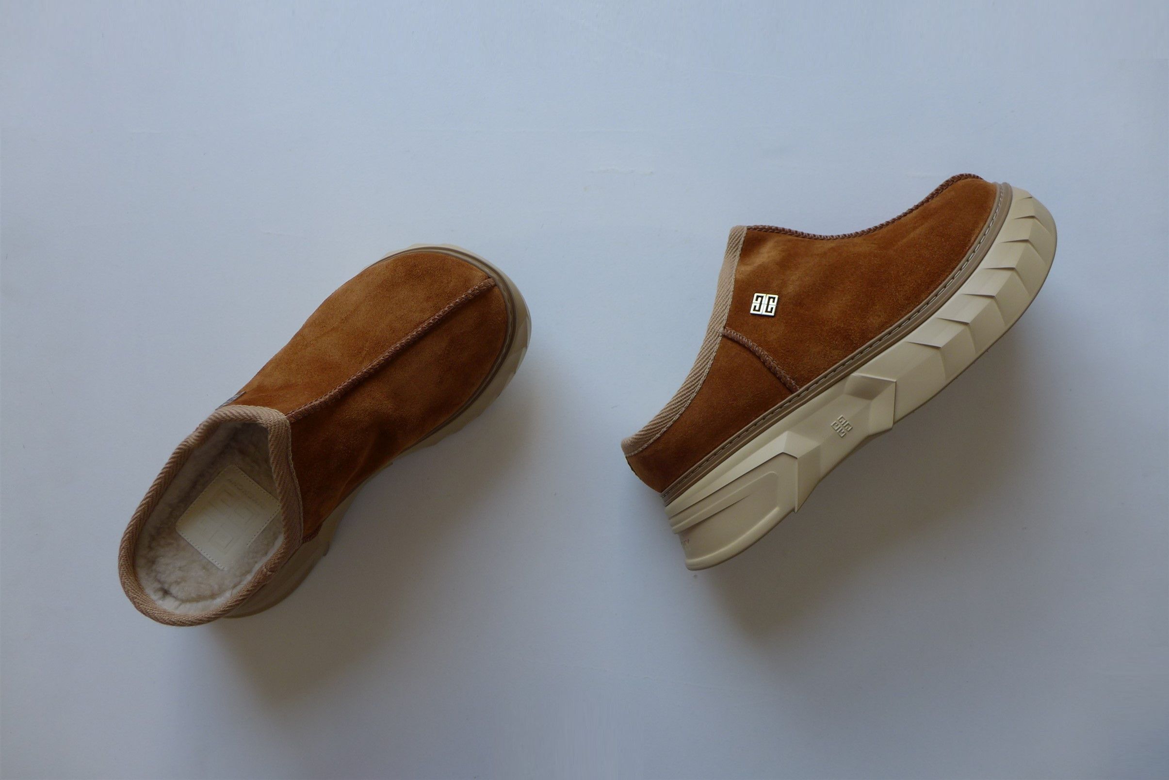 Givenchy Givenchy Marshmallow Slippers - Brown Calf Suede Size US 10 / EU 43 - 5 Thumbnail