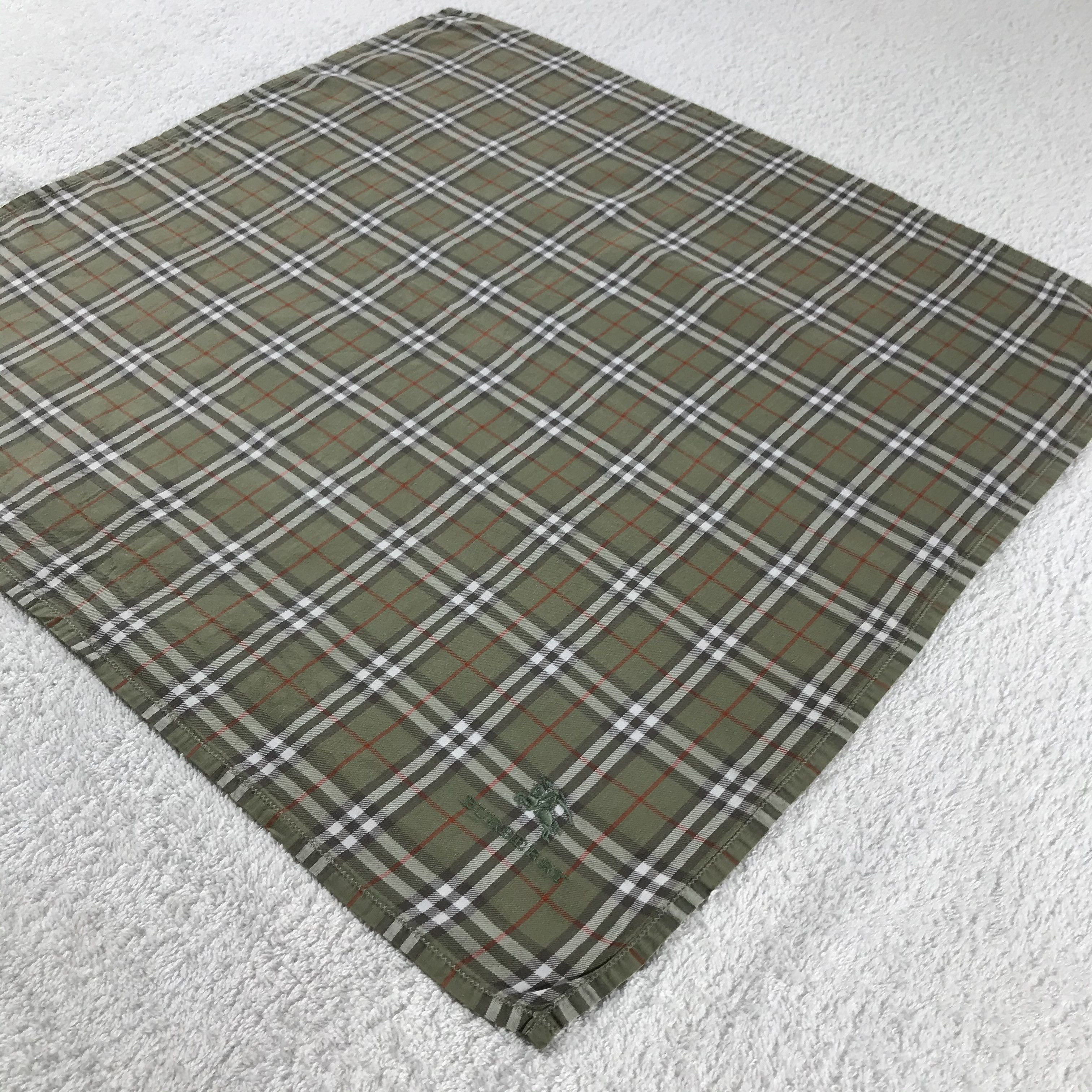 Burberry × Vintage Burberry Bandana / Handkerchief / Neckerchief - S210 Size ONE SIZE - 2 Thumbnail
