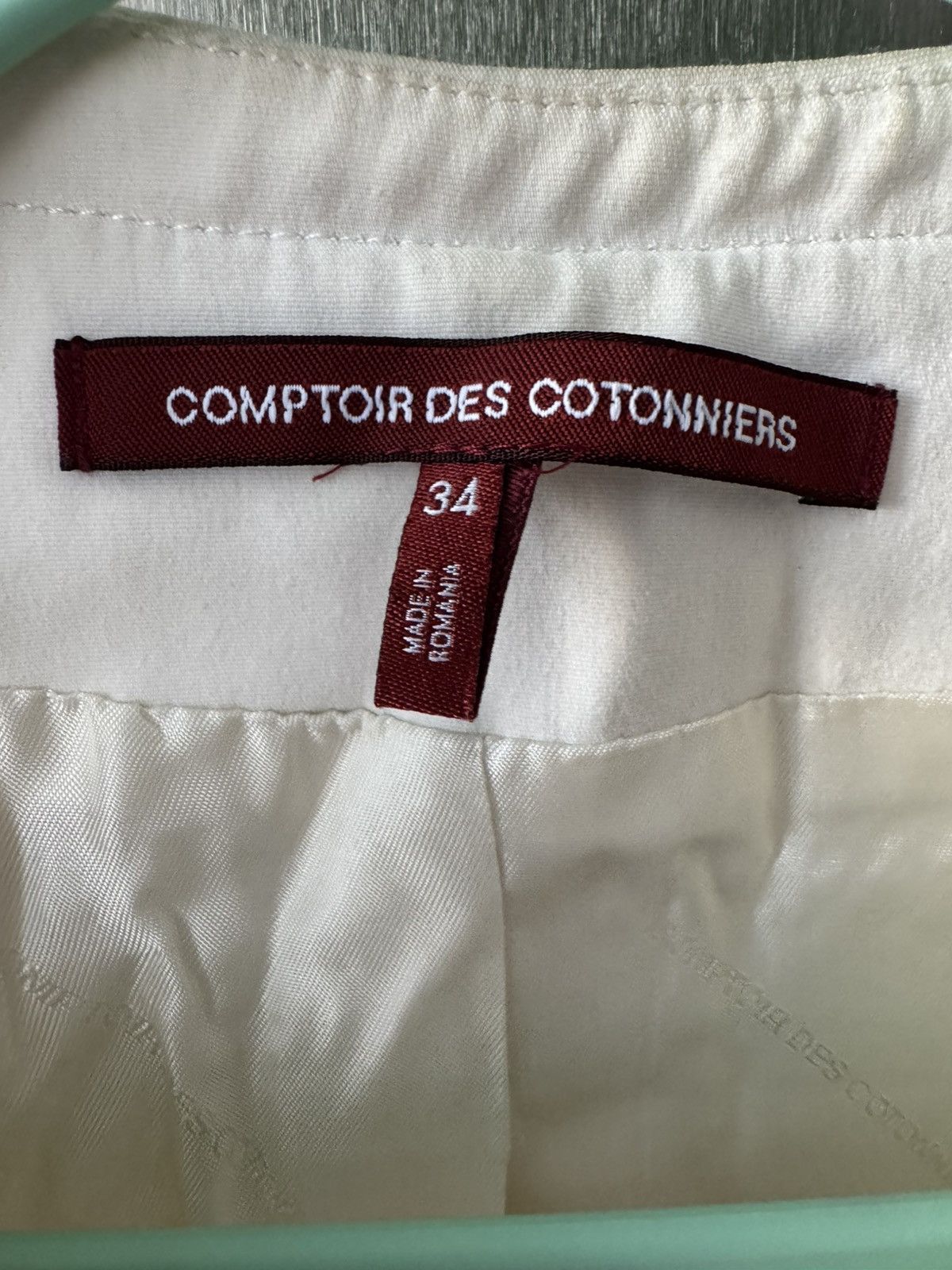 Comme des Garcons Comptoir des Cotonniers Ivory Part Weave Zip Up Jacket Size XXS / US 00 / IT 34 - 9 Thumbnail