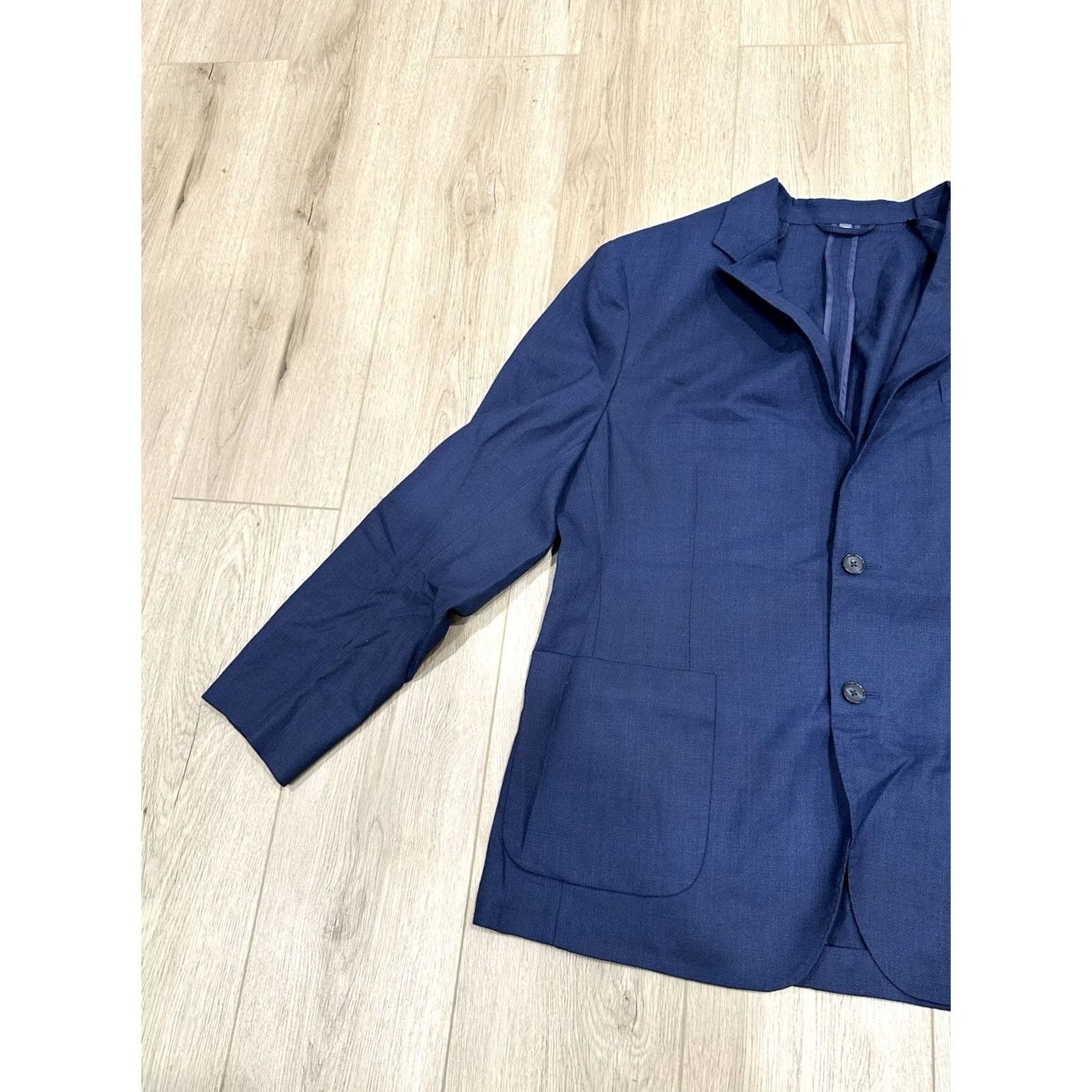 Bonobos Bonobos Vitale Standard Fit Blazer Mens 44R Navy Unstructured Size 44R - 4 Thumbnail