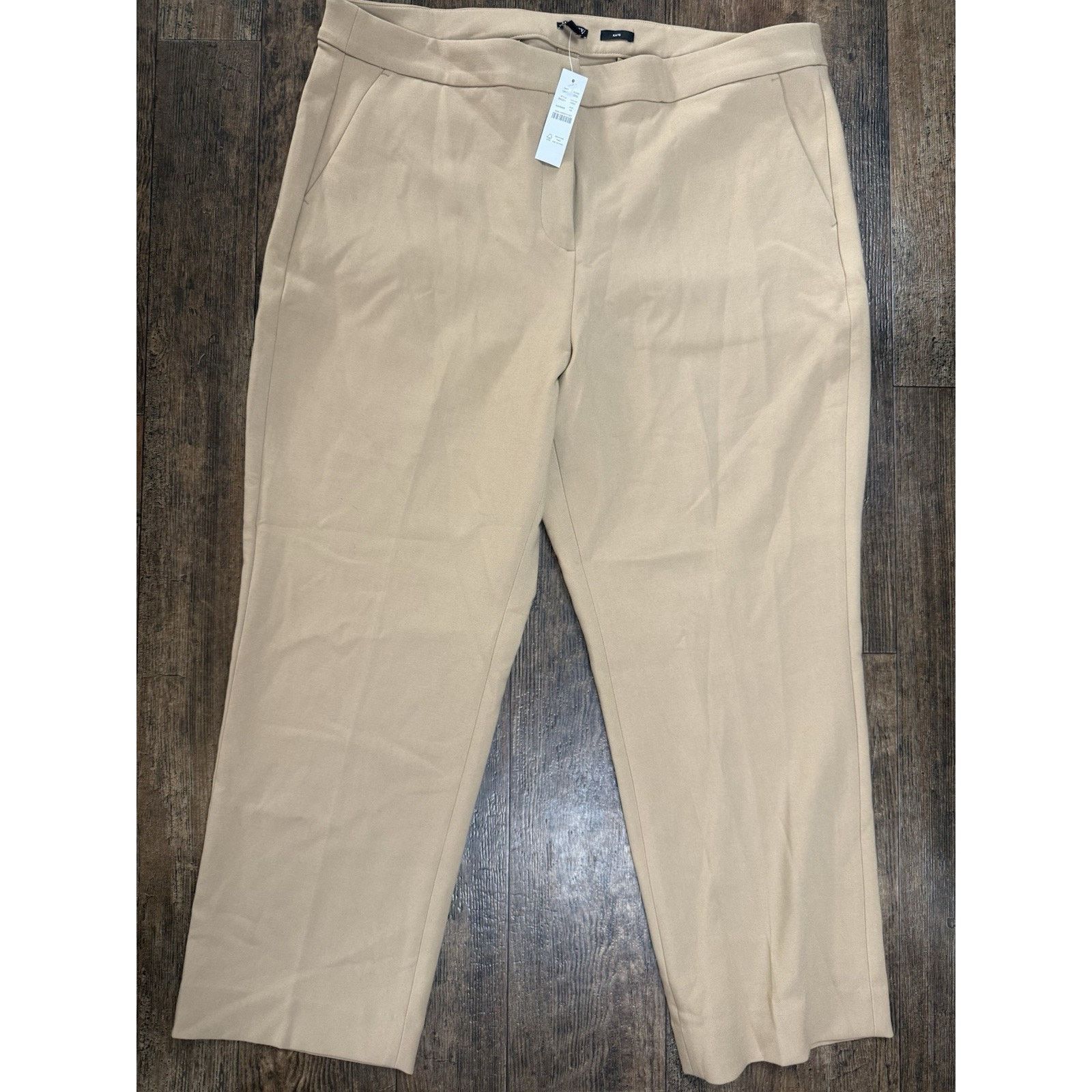 J.Crew NWT J.Crew Kate Straight Leg Pant in 4-Season Stretch Tan 18 Size 40" / US 18 - 1 Thumbnail