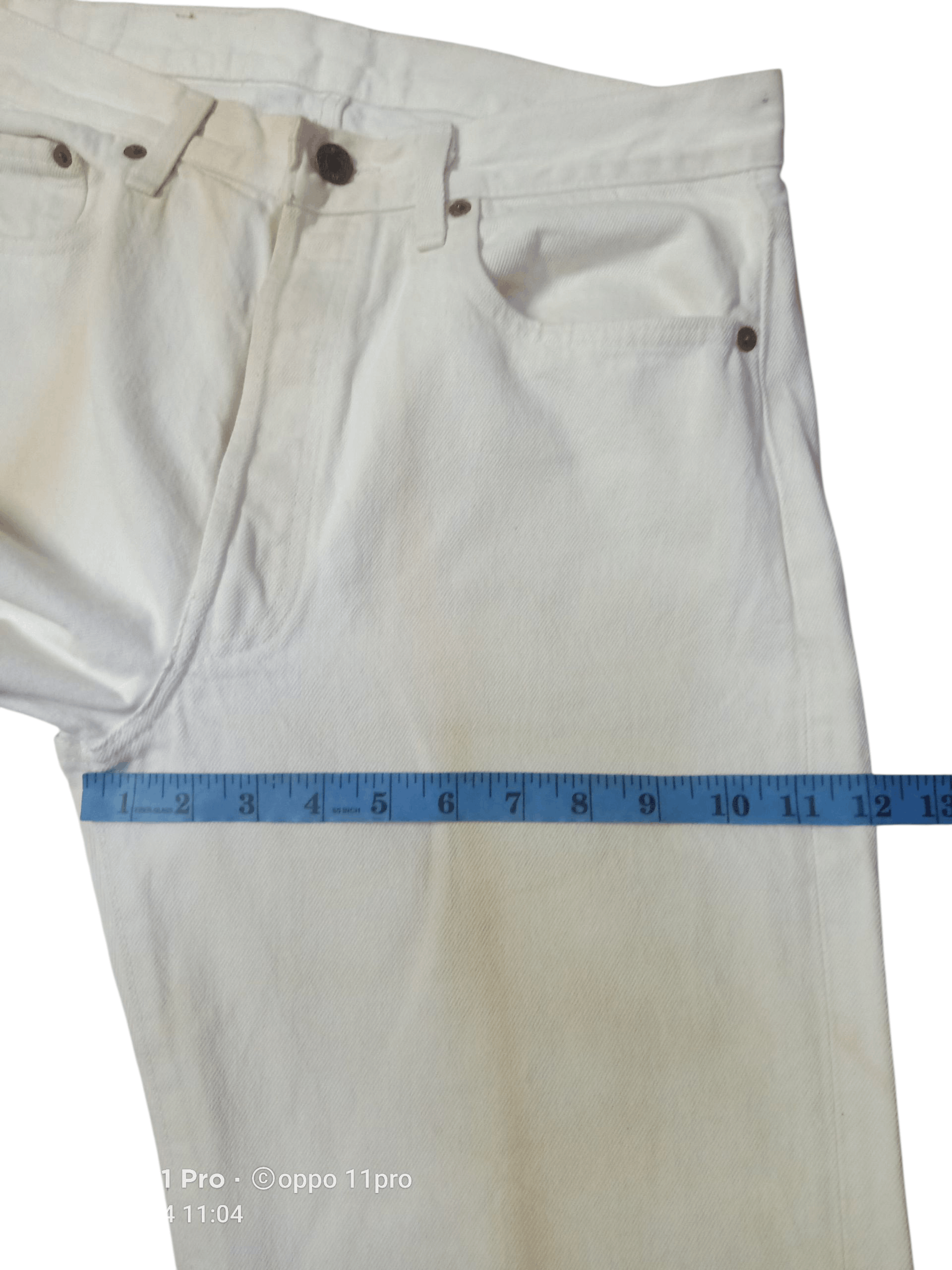 Levi's Vintage Clothing 💥Vintage Levi's 501 White Denim 80s 32x33 💥 Size US 32 / EU 48 - 8 Thumbnail